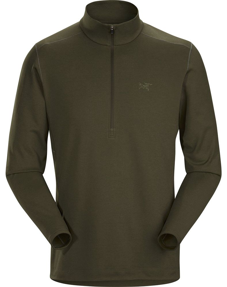 Arc'teryx Motus AR Zip Neck LS Fleece Mens - Green