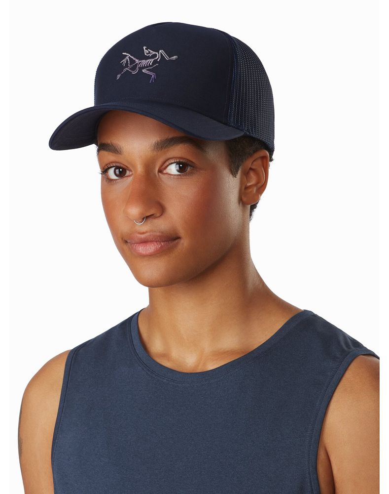 Arc'teryx Polychrome Bird Trucker Hat Womens - Black