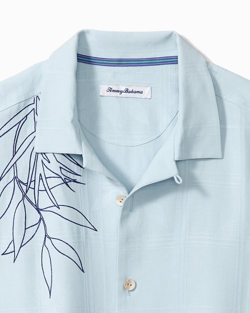 Big and Tall Tropical Impressions Silk Camp Shirt