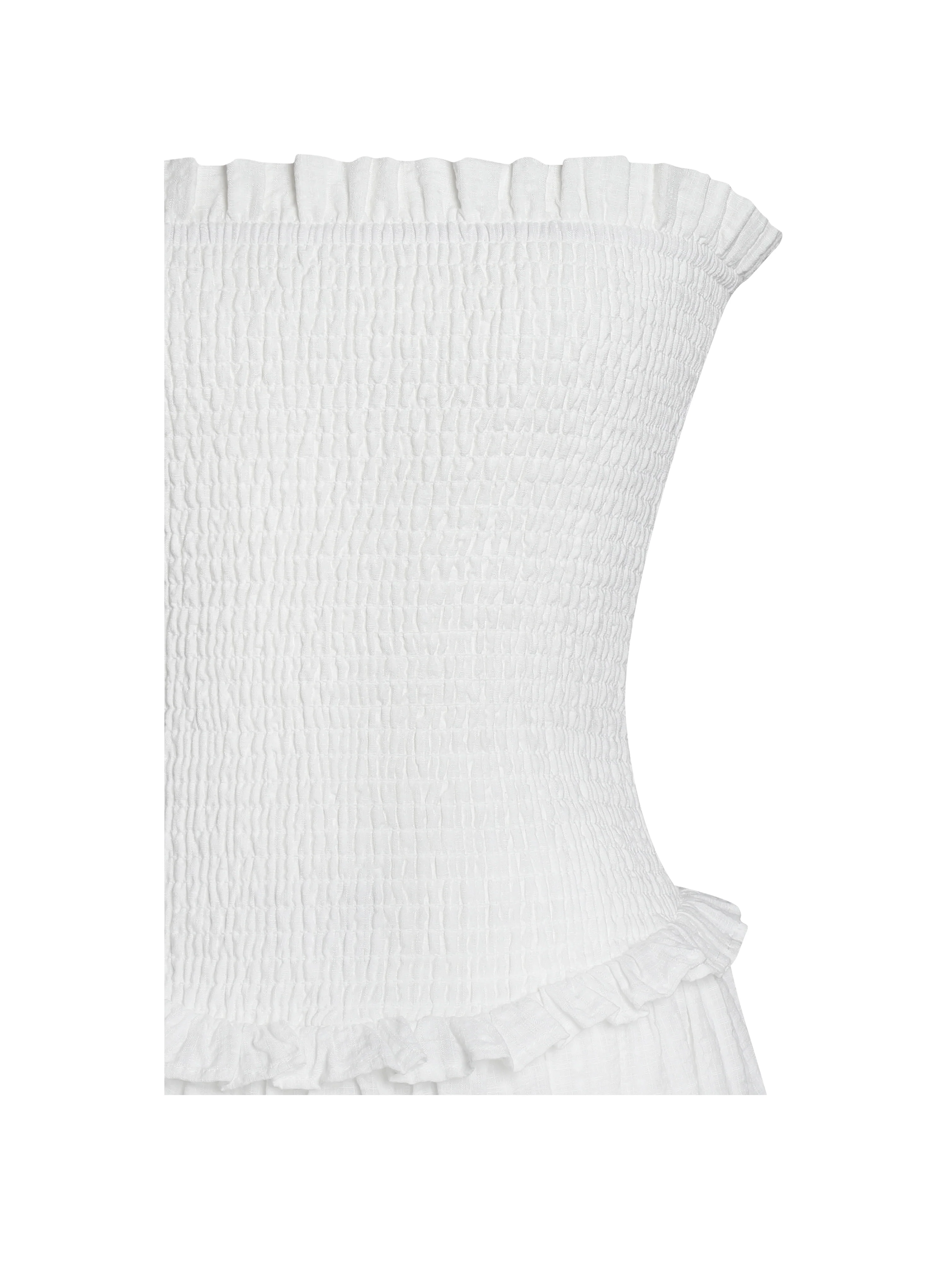 Quadiya Smock Top Strapless Drop Waist Midi Dress