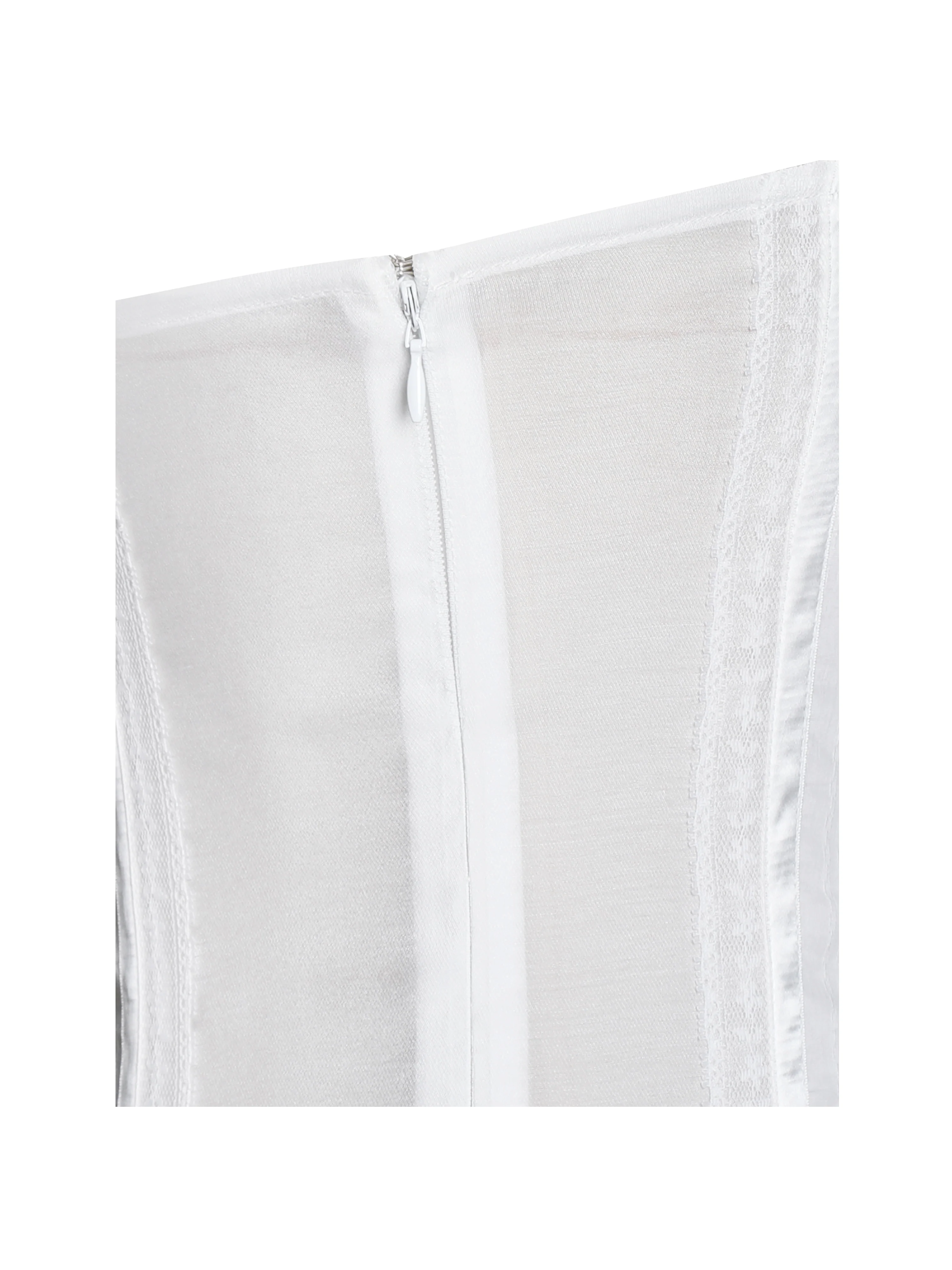 Eden Square Neck Ruffle Trim High Waist Midi Dress