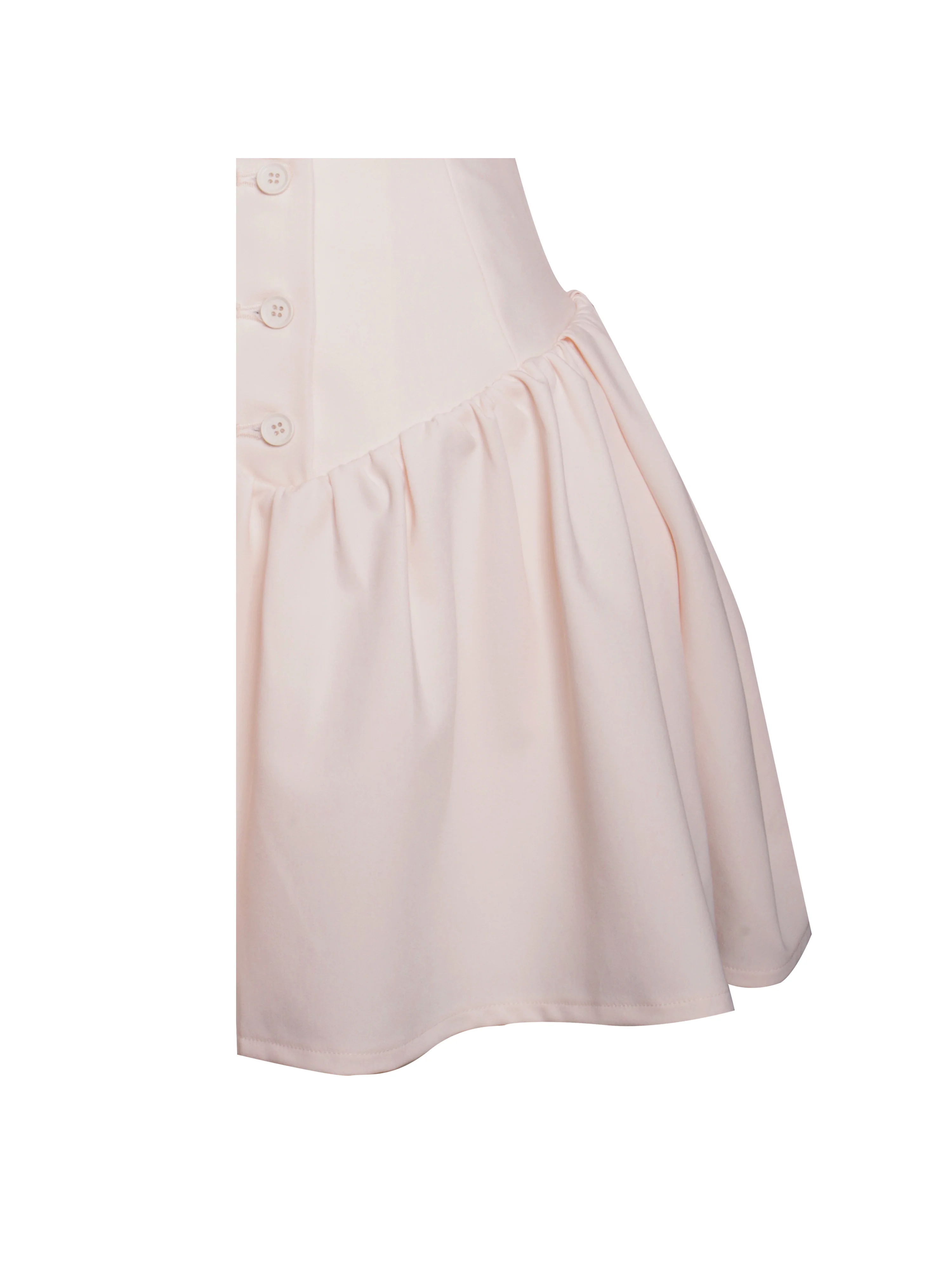 Xabrina Macaron Pink Long Sleeve Shirt Mini Dress