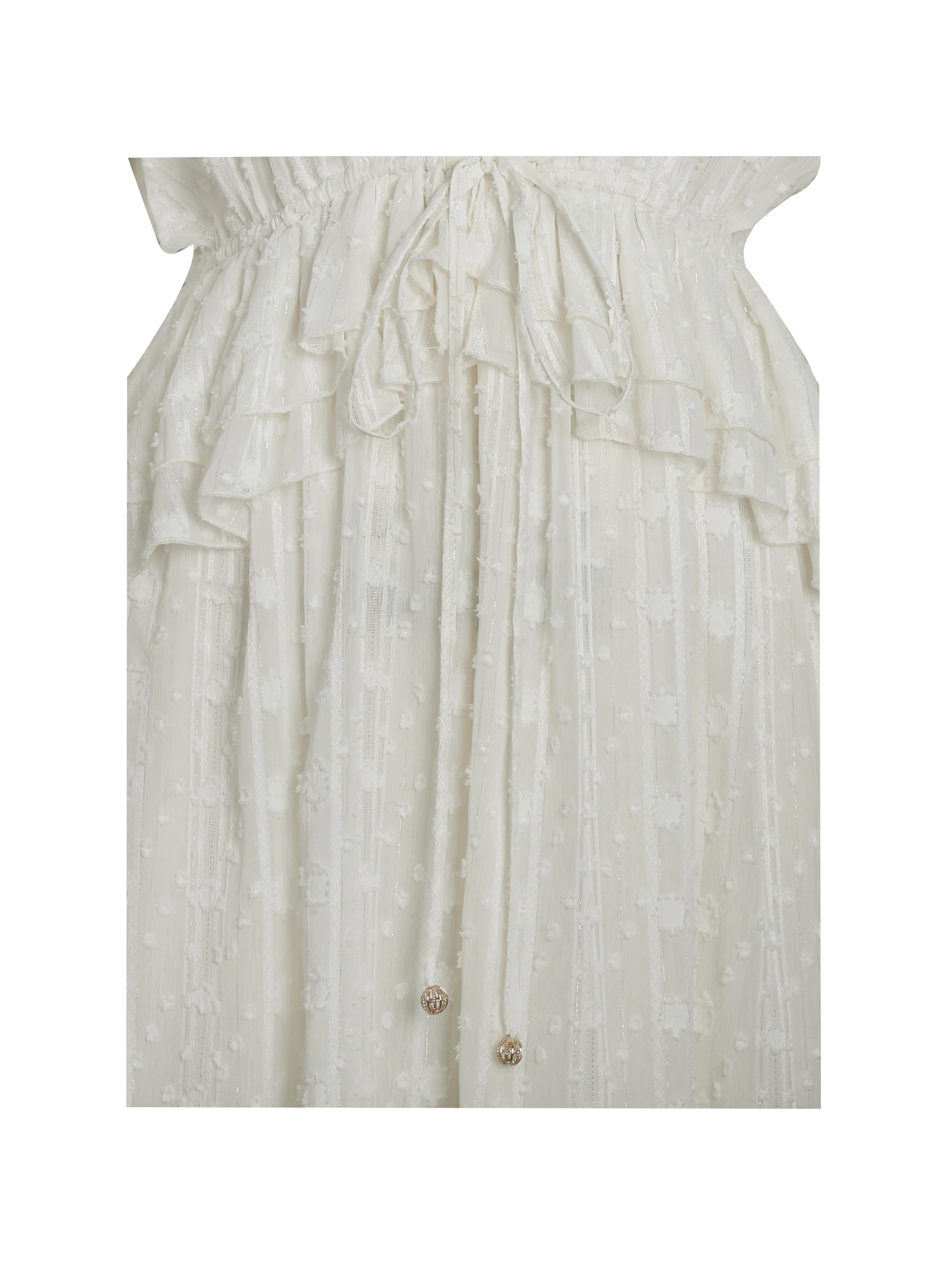 Safiya Jacquard Chiffon Long Sleeve Maxi Dress