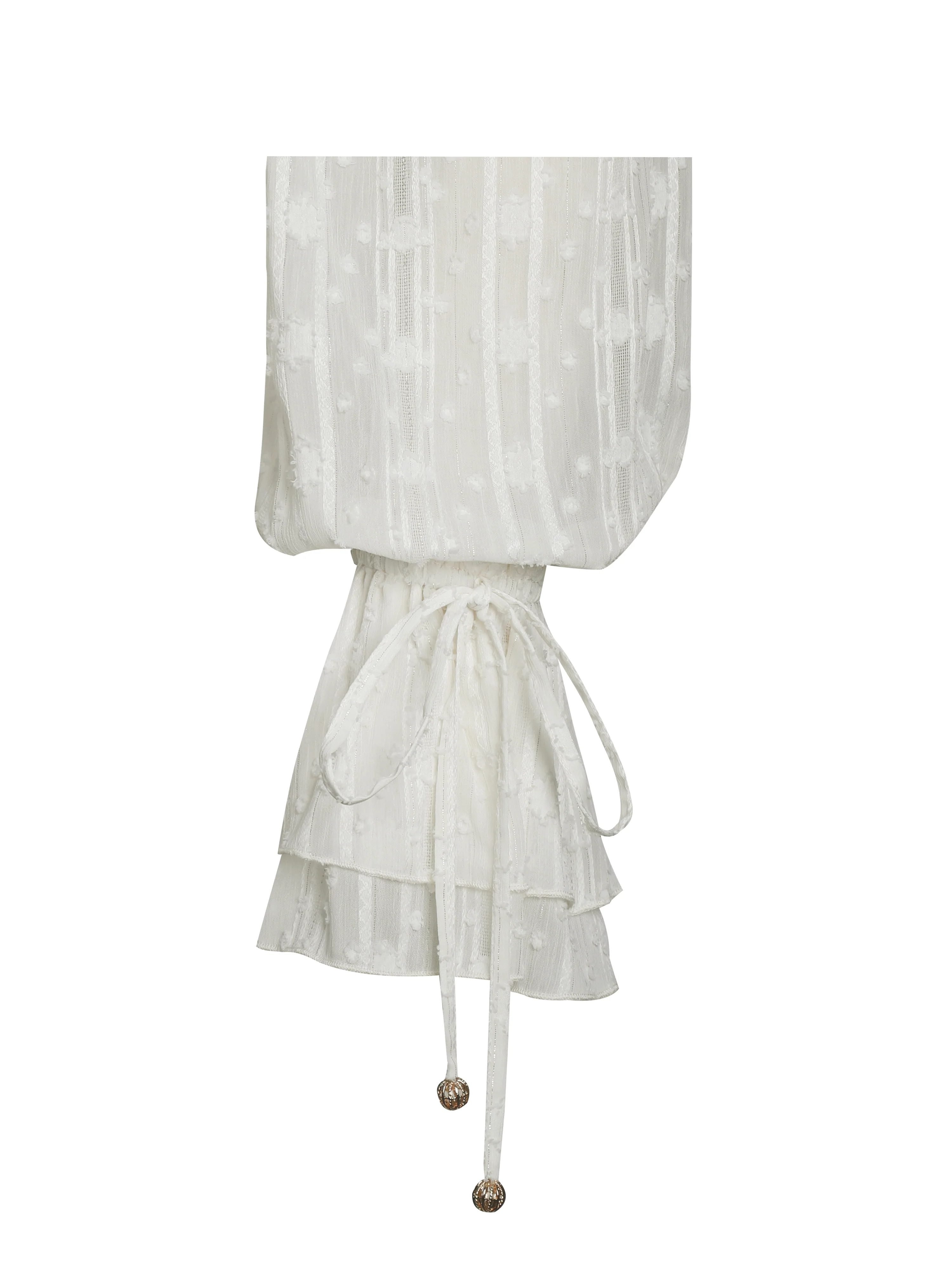 Safiya Jacquard Chiffon Long Sleeve Maxi Dress