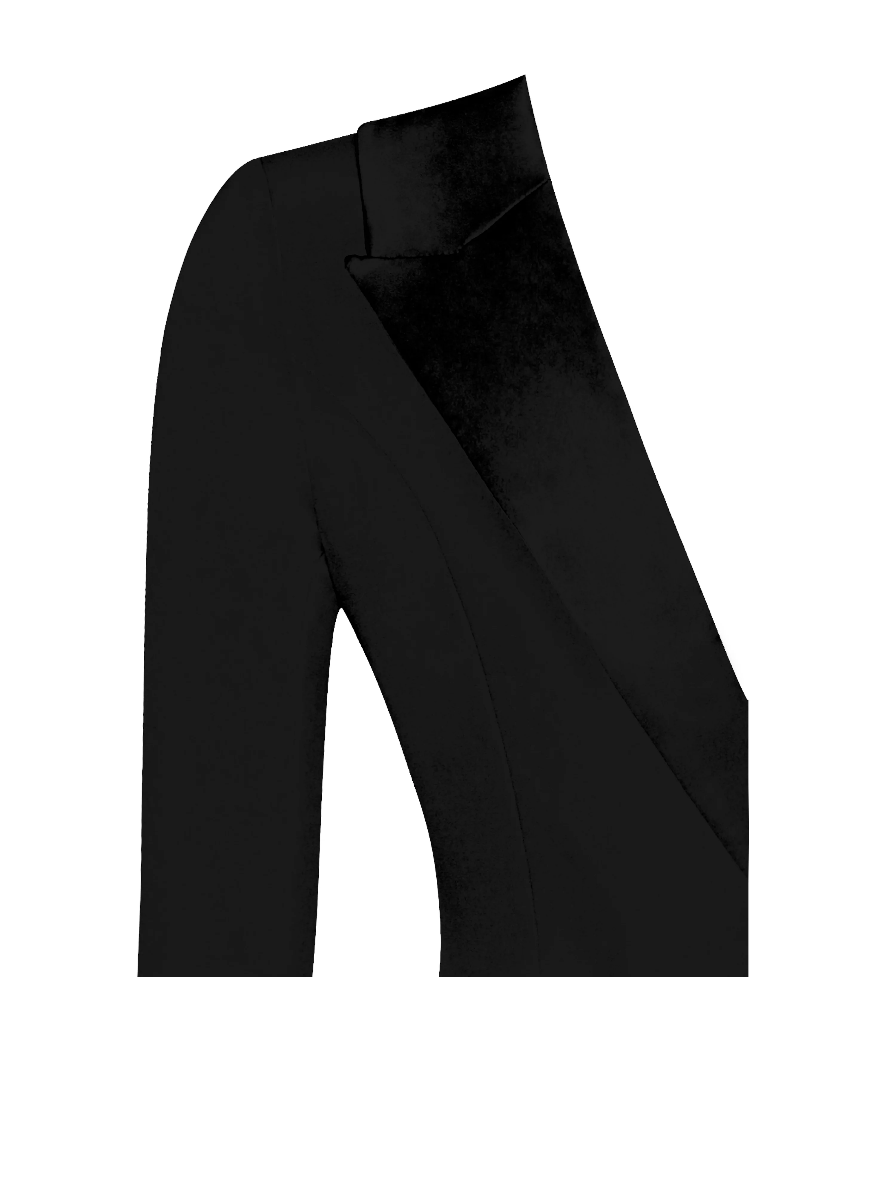 Keep One Up Black Crepe Tuxedo Blazer Dress