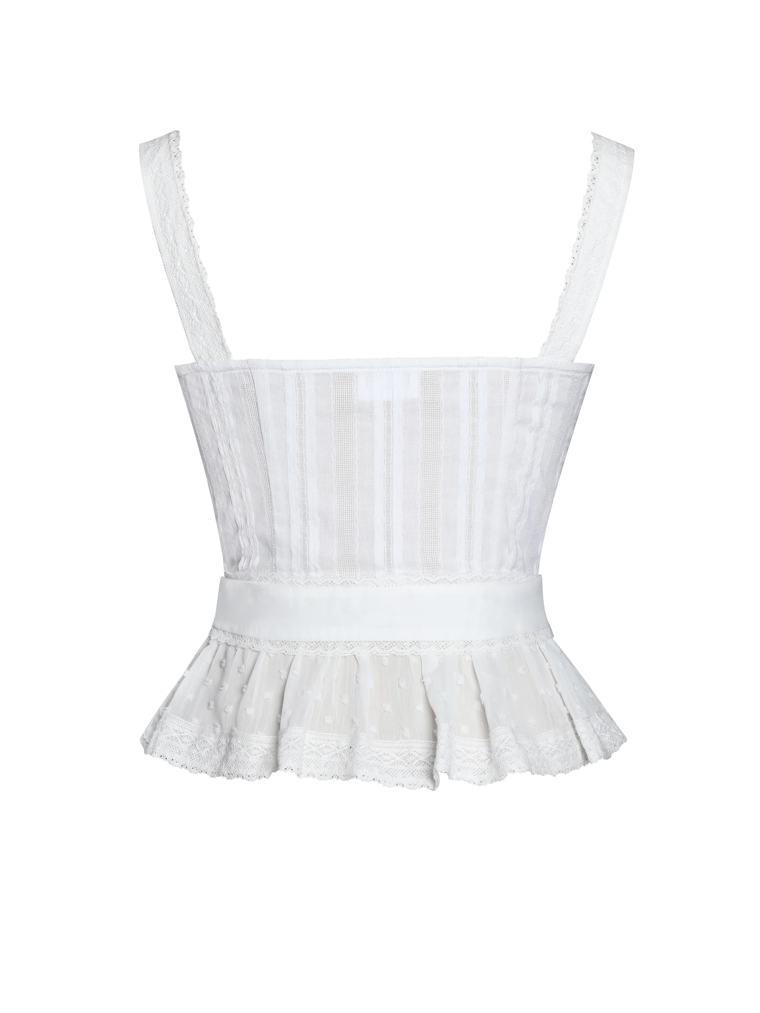 Aliya Cotton Poplin Button Up Sleeveless Top