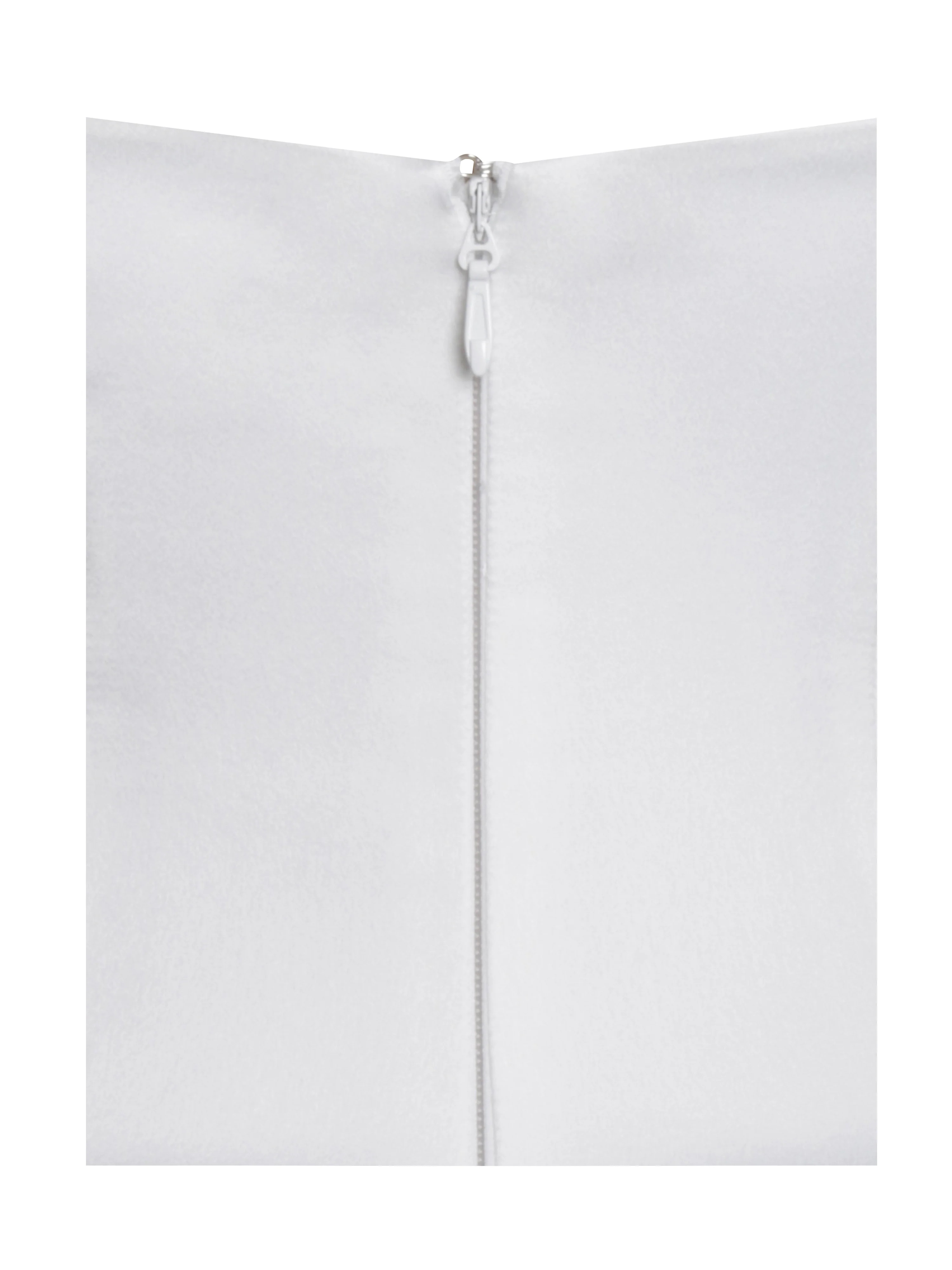 Naila Lace Trim Strapless Drop Waist Wedding Gown