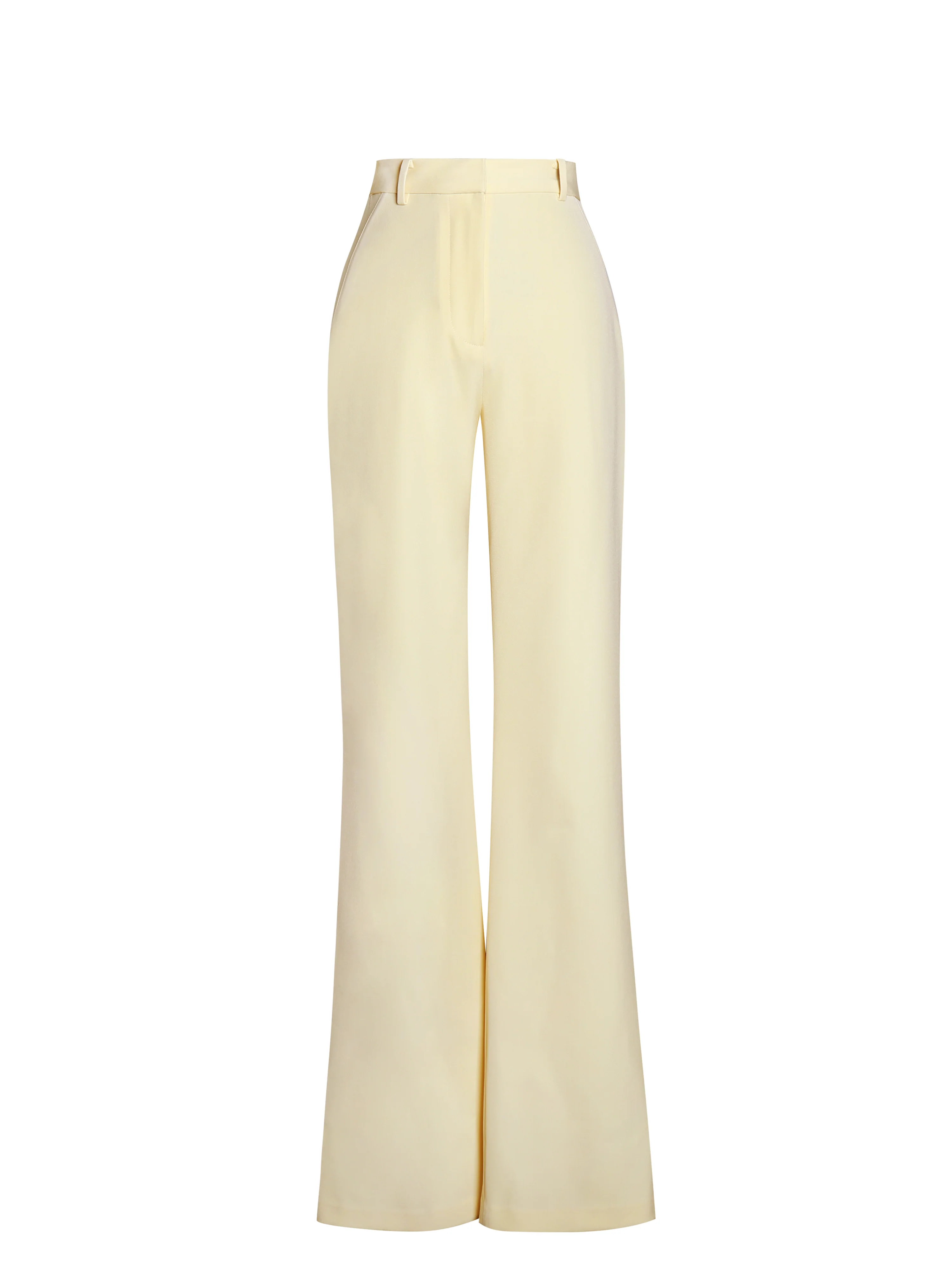 Quinnie Butter Yellow Slim Suit Pants