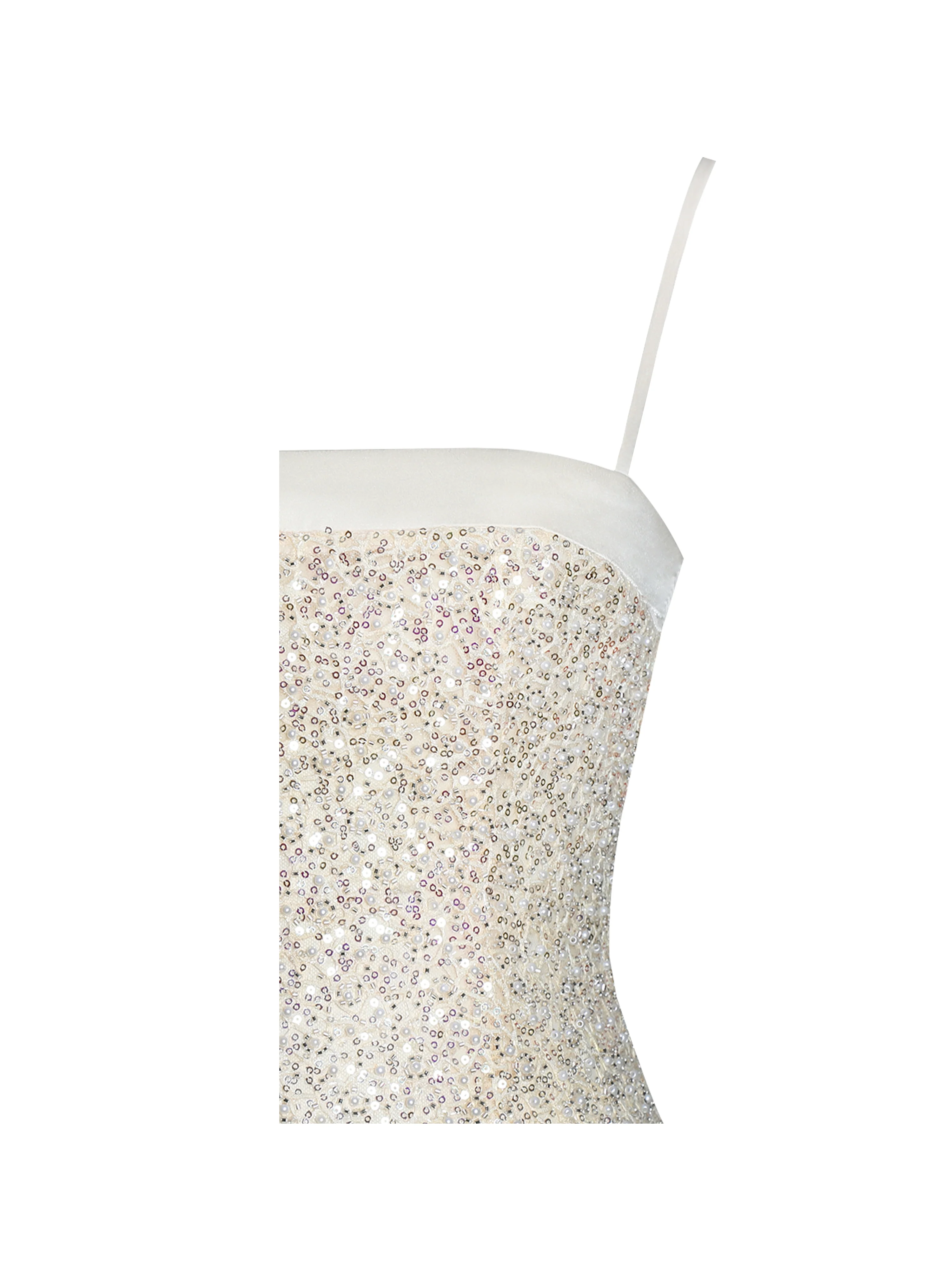 Raizel Gold Beaded Sequin Bodycon Gown with Scarf