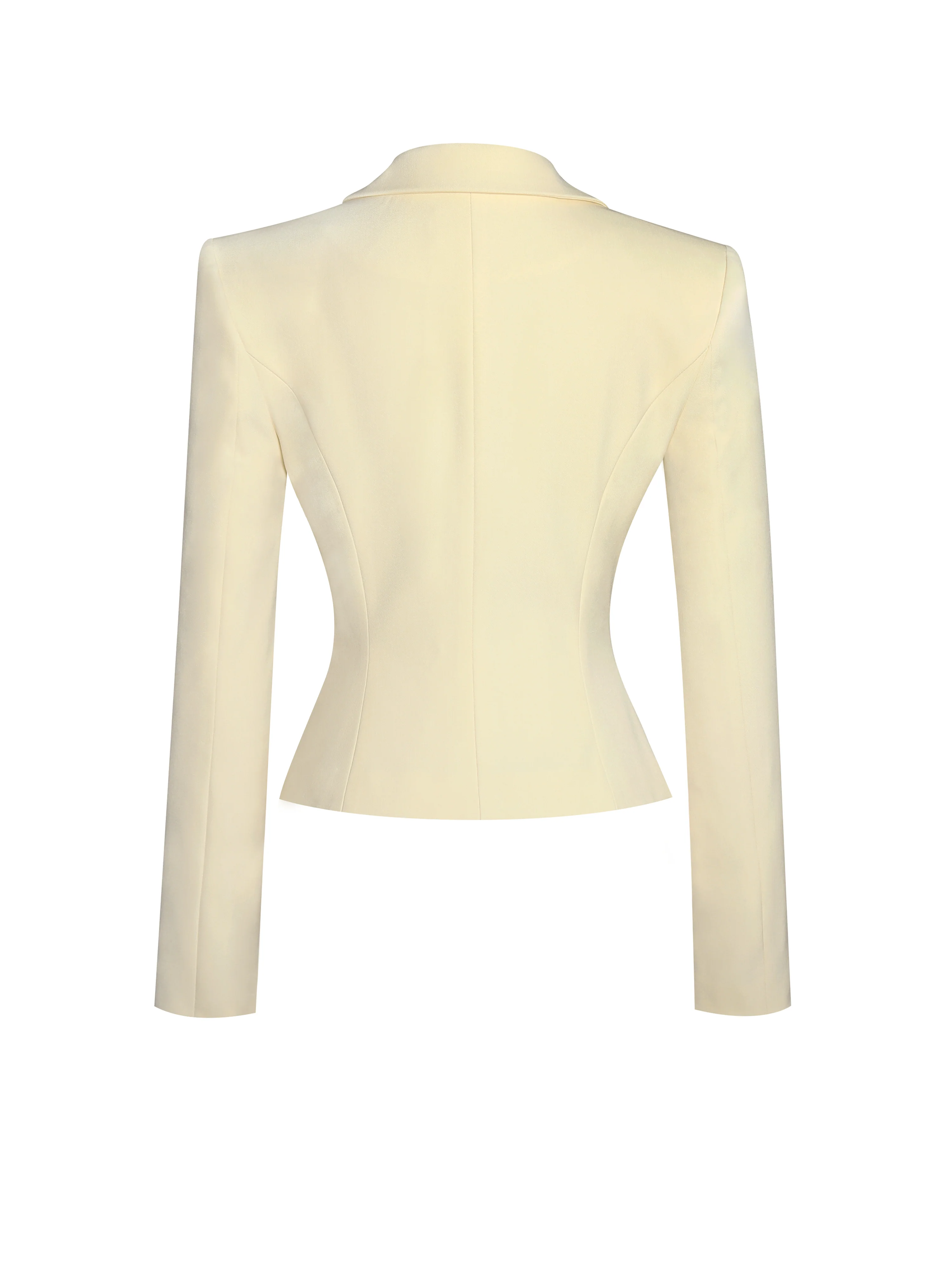 Quinne Butter Yellow Slim-fit Blazer