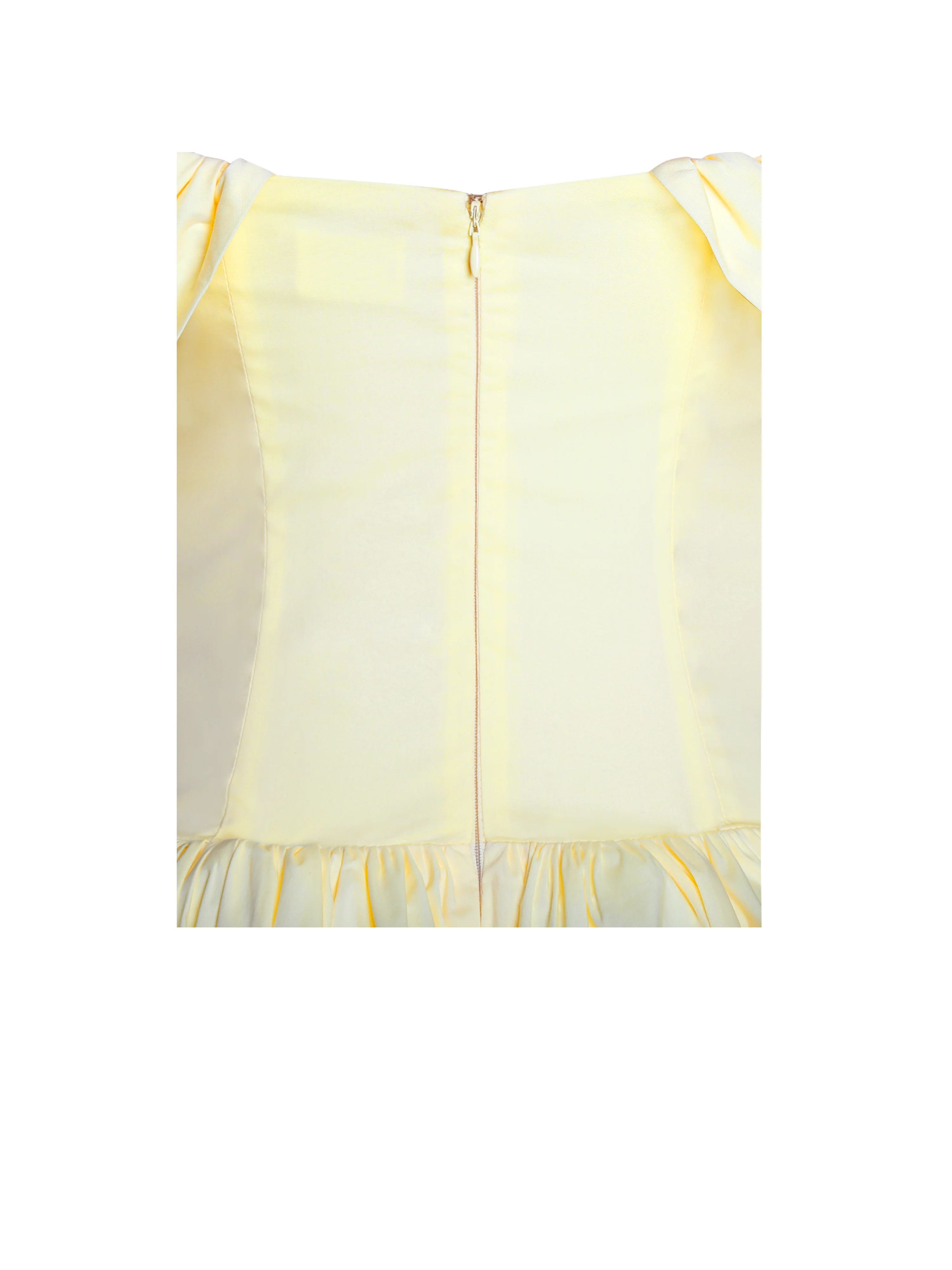 Umika Butter Yellow Bubble Hem Mini Dress