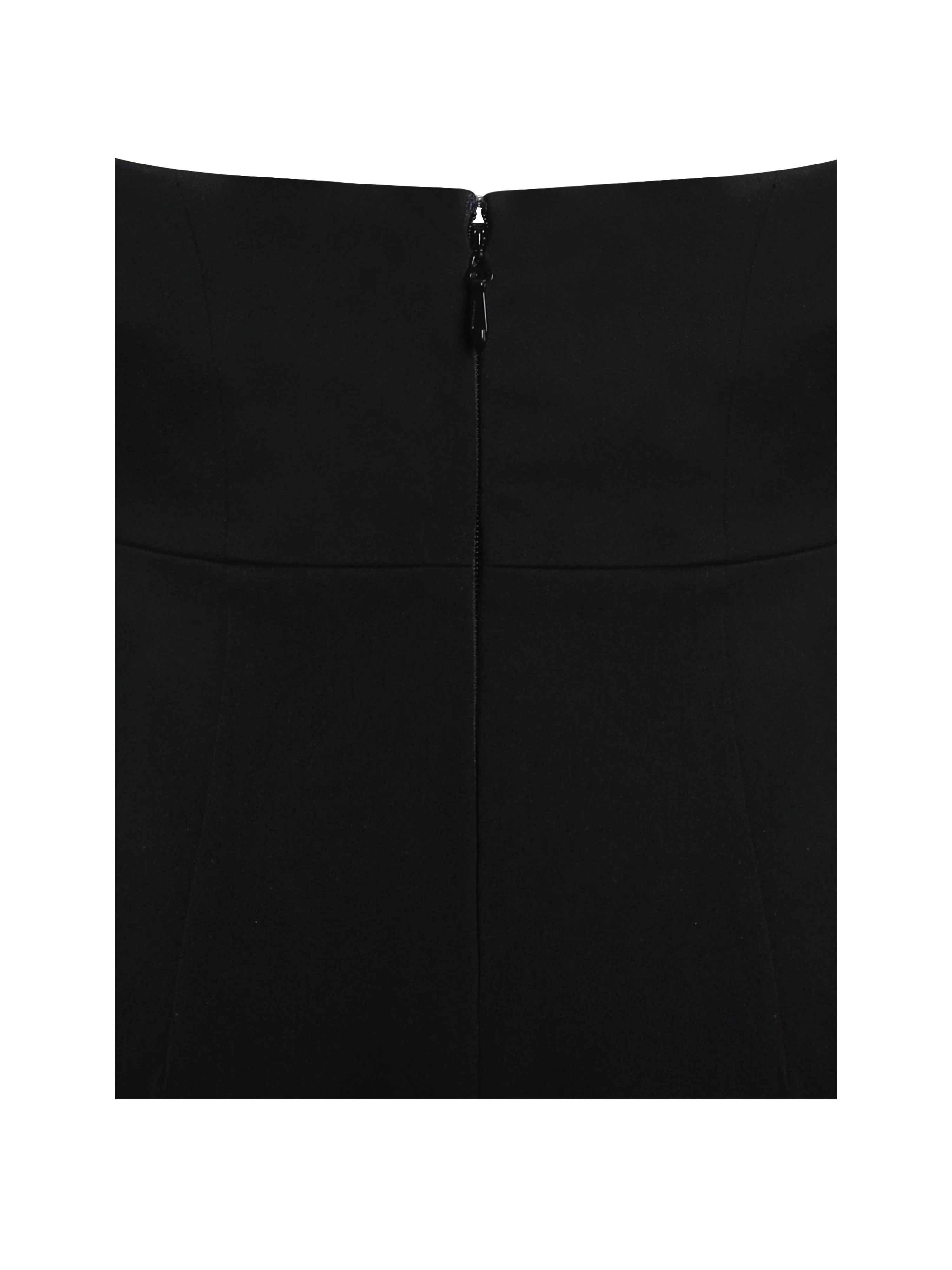 Ignacia Office Casual Black and White Halter Mini A-line Dress