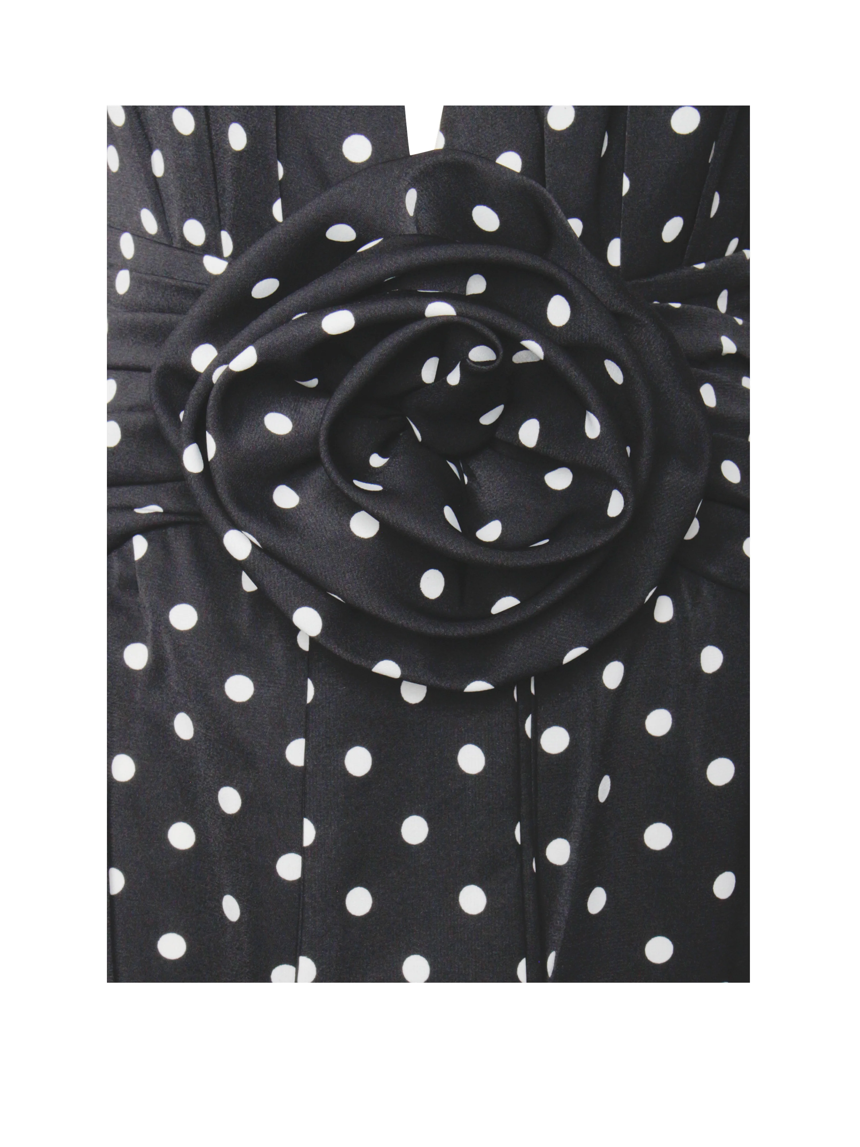 Oriana Black Polka Dots Halter Jumpsuit