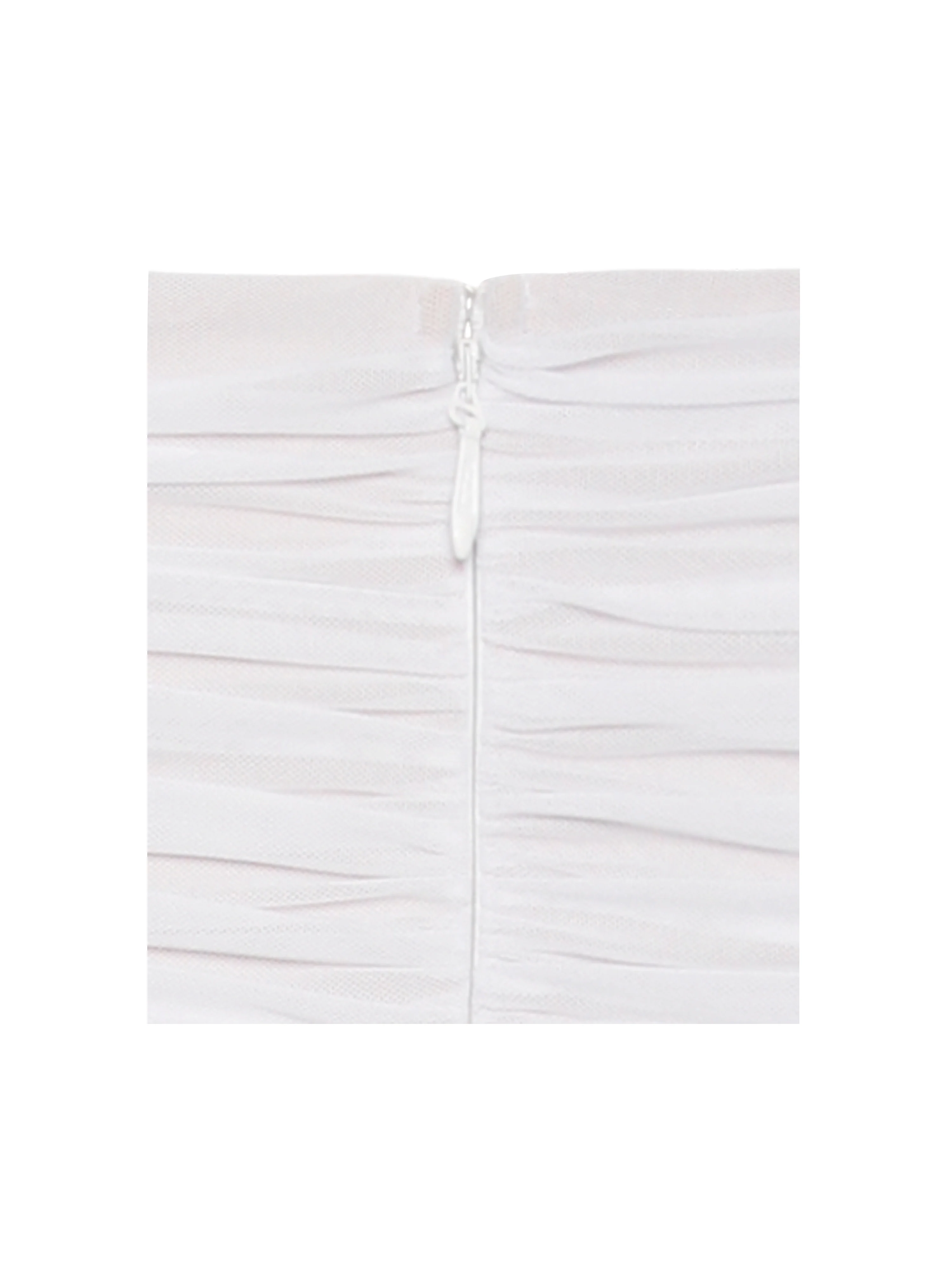 Quenby White Off Shoulder Mesh Maxi Dress