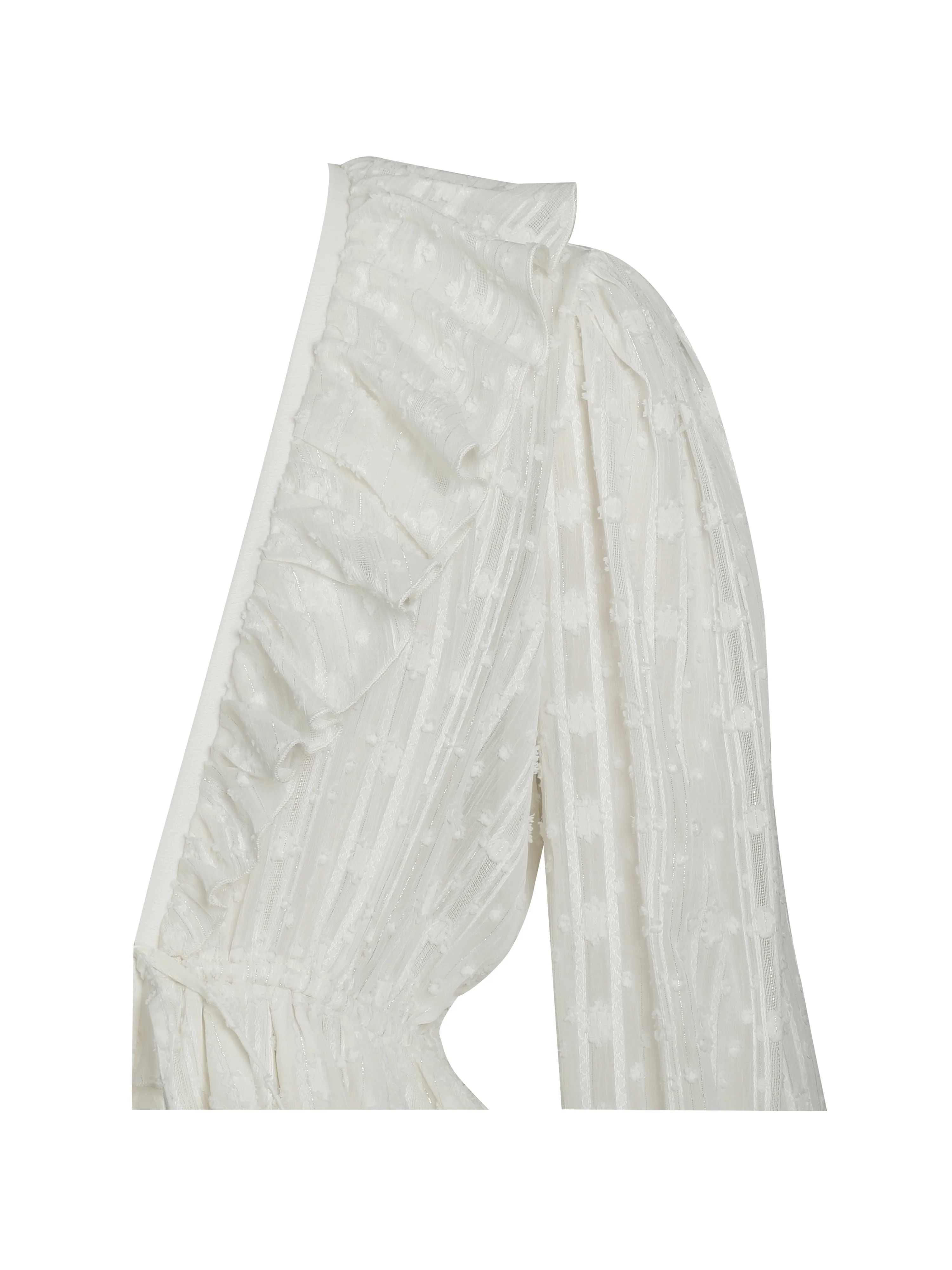 Safiya Jacquard Chiffon Long Sleeve Maxi Dress