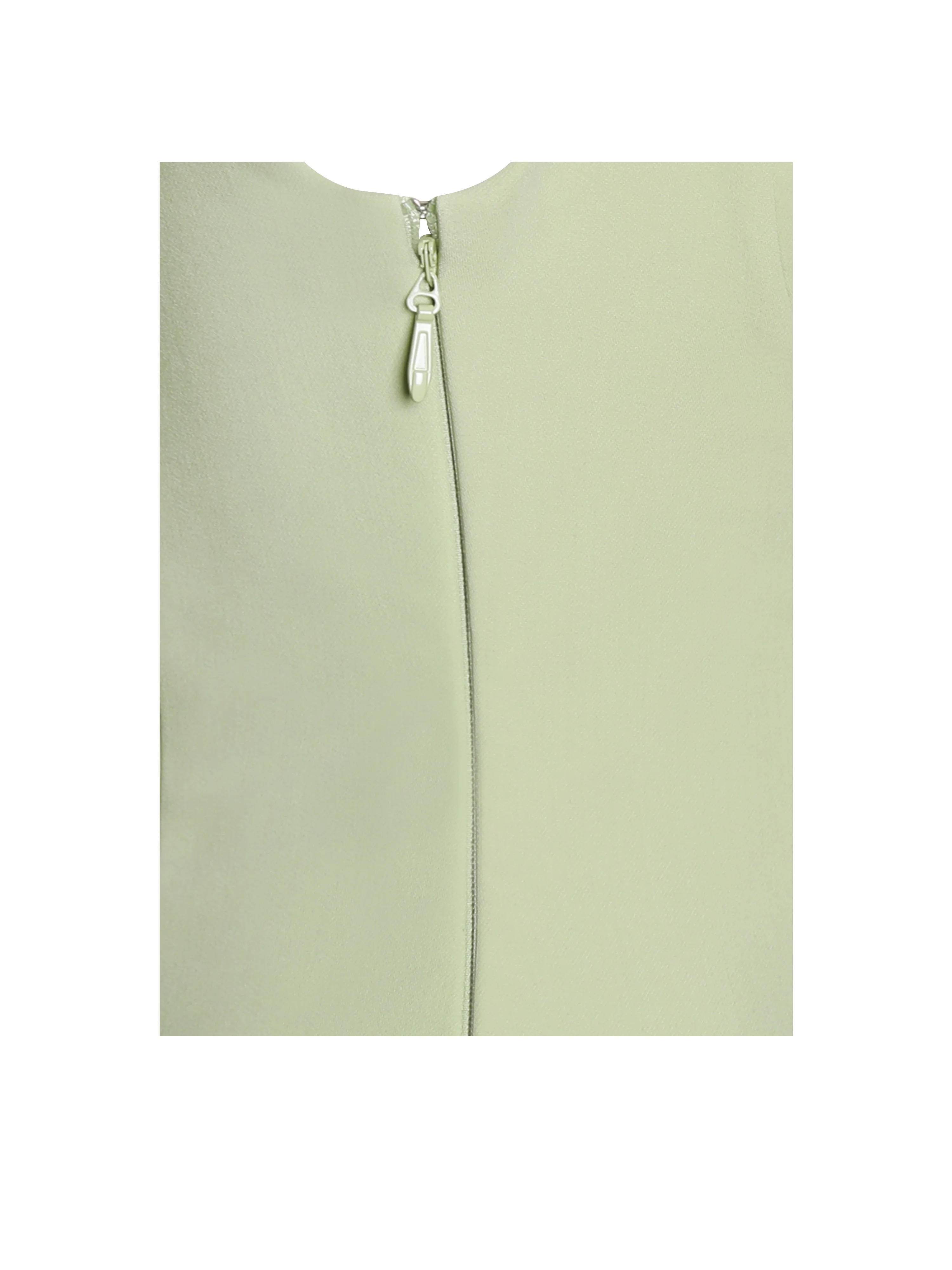 Tala Pistachio Green Sleeveless Pleated Preppy Mini Dress