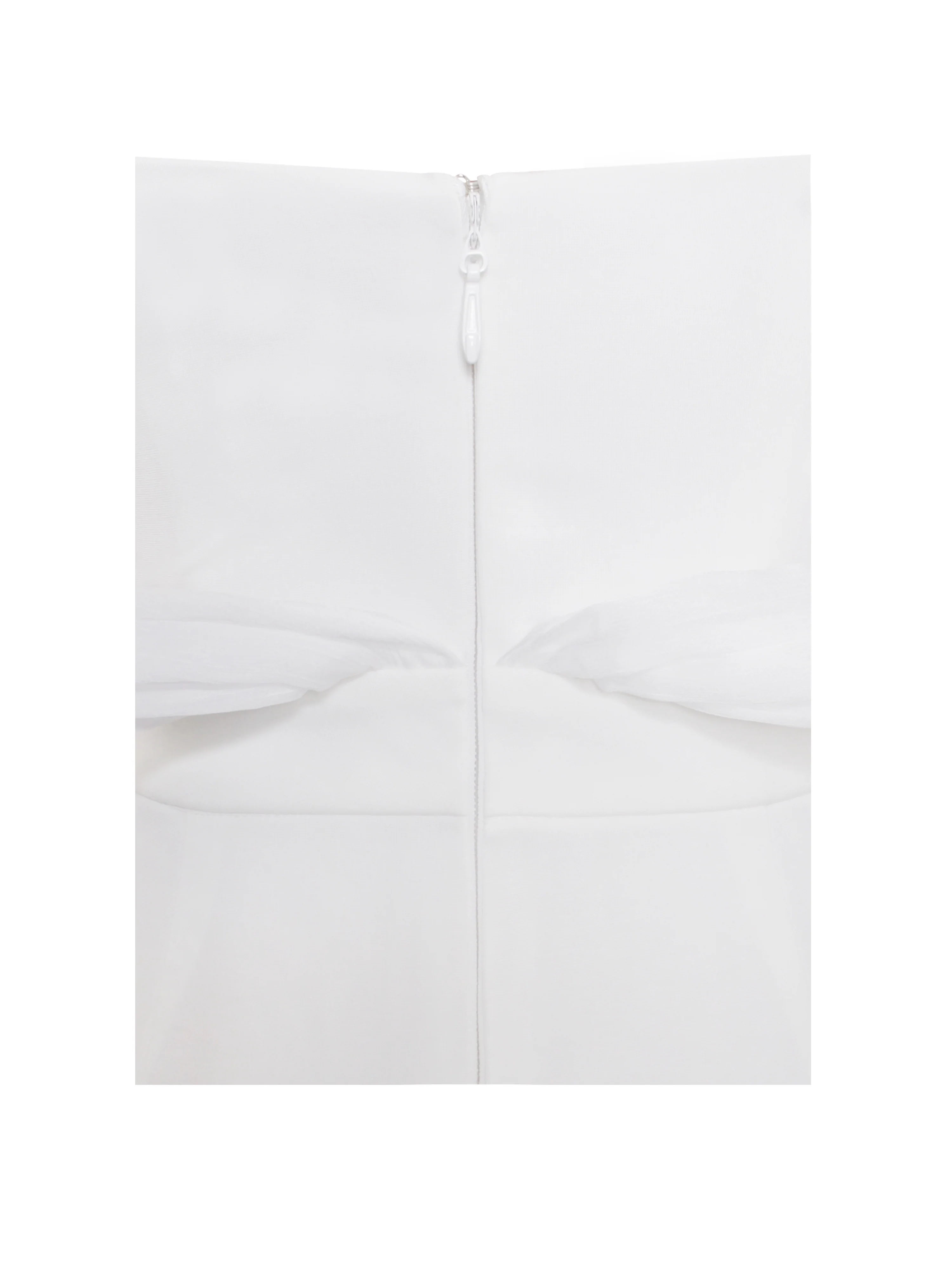 Sherlyn White Off Shoulder Flared Crepe Jumpsuit