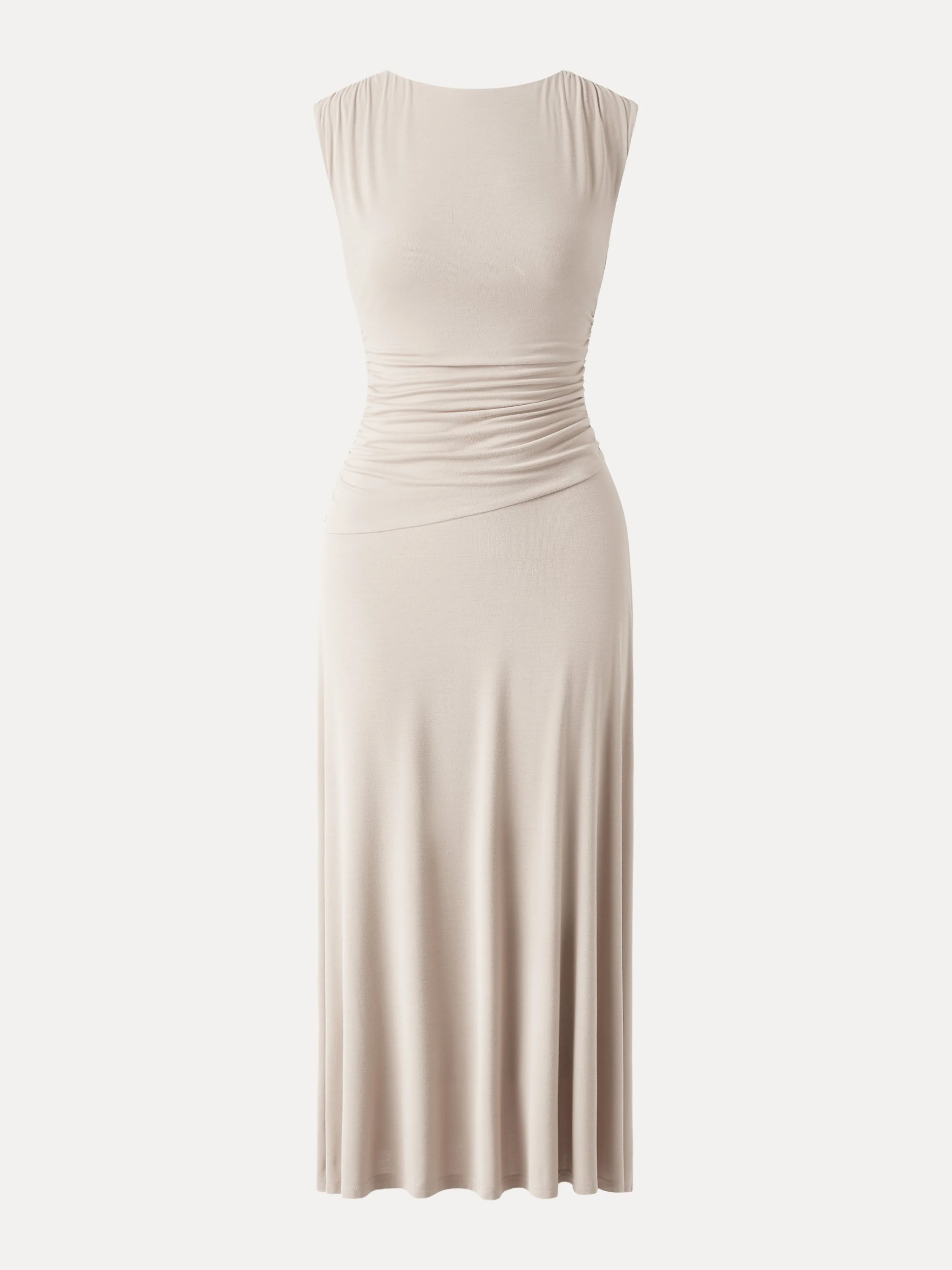 Breezy Cooling Side Ruched Maxi Dress