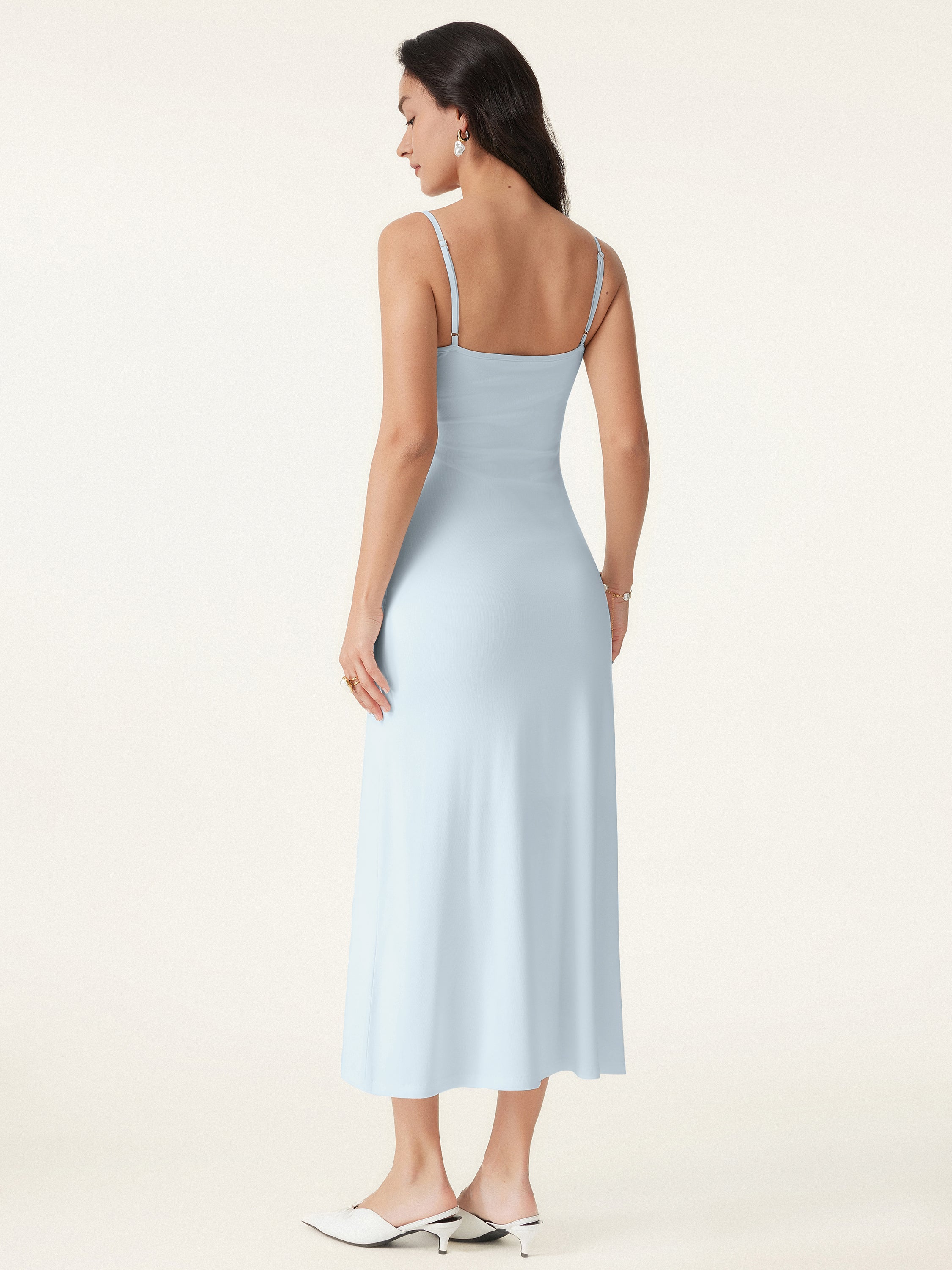 Effortless Vacay Cowl Neck Midi Brami Dress