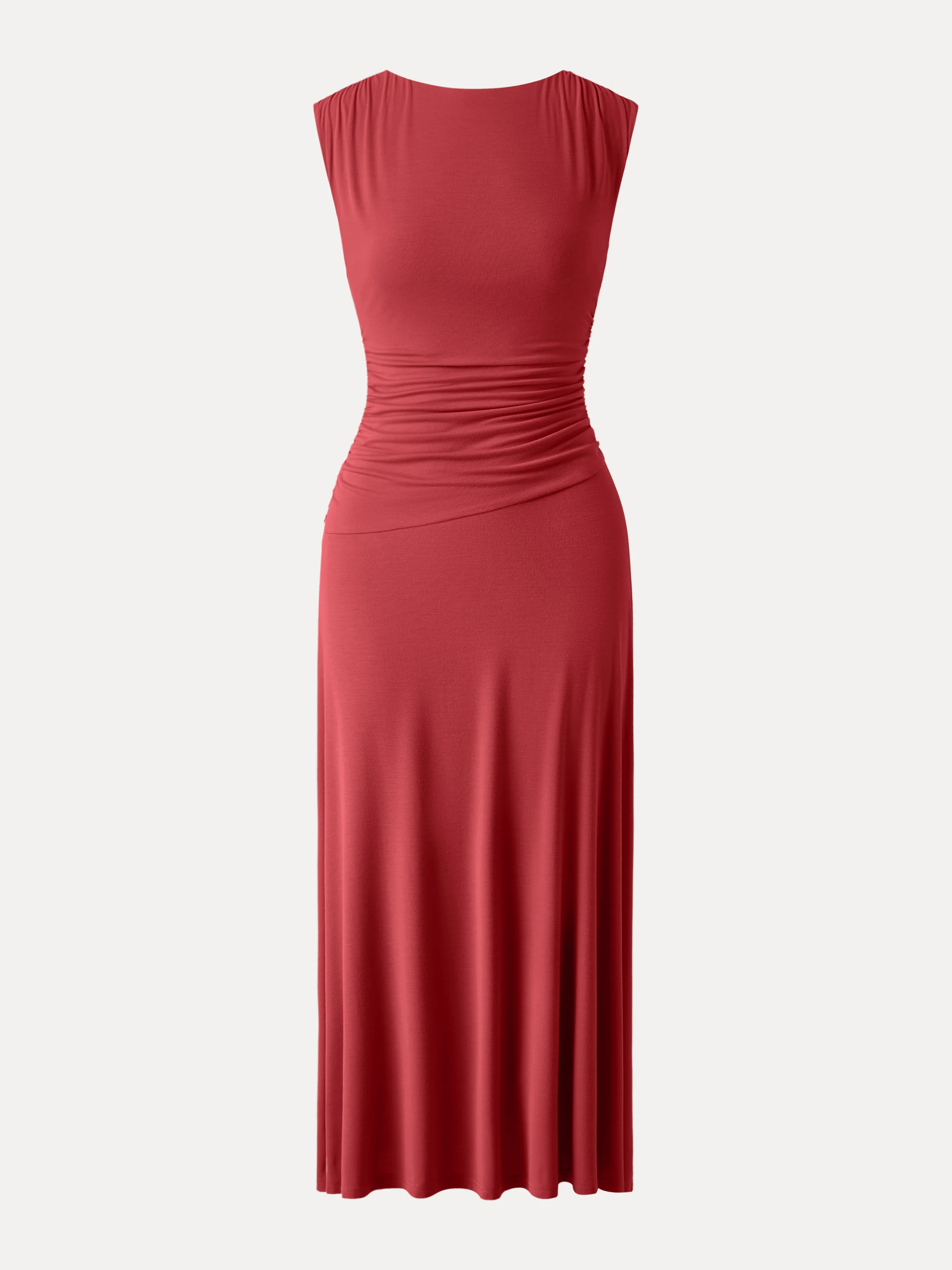Breezy Cooling Side Ruched Maxi Dress