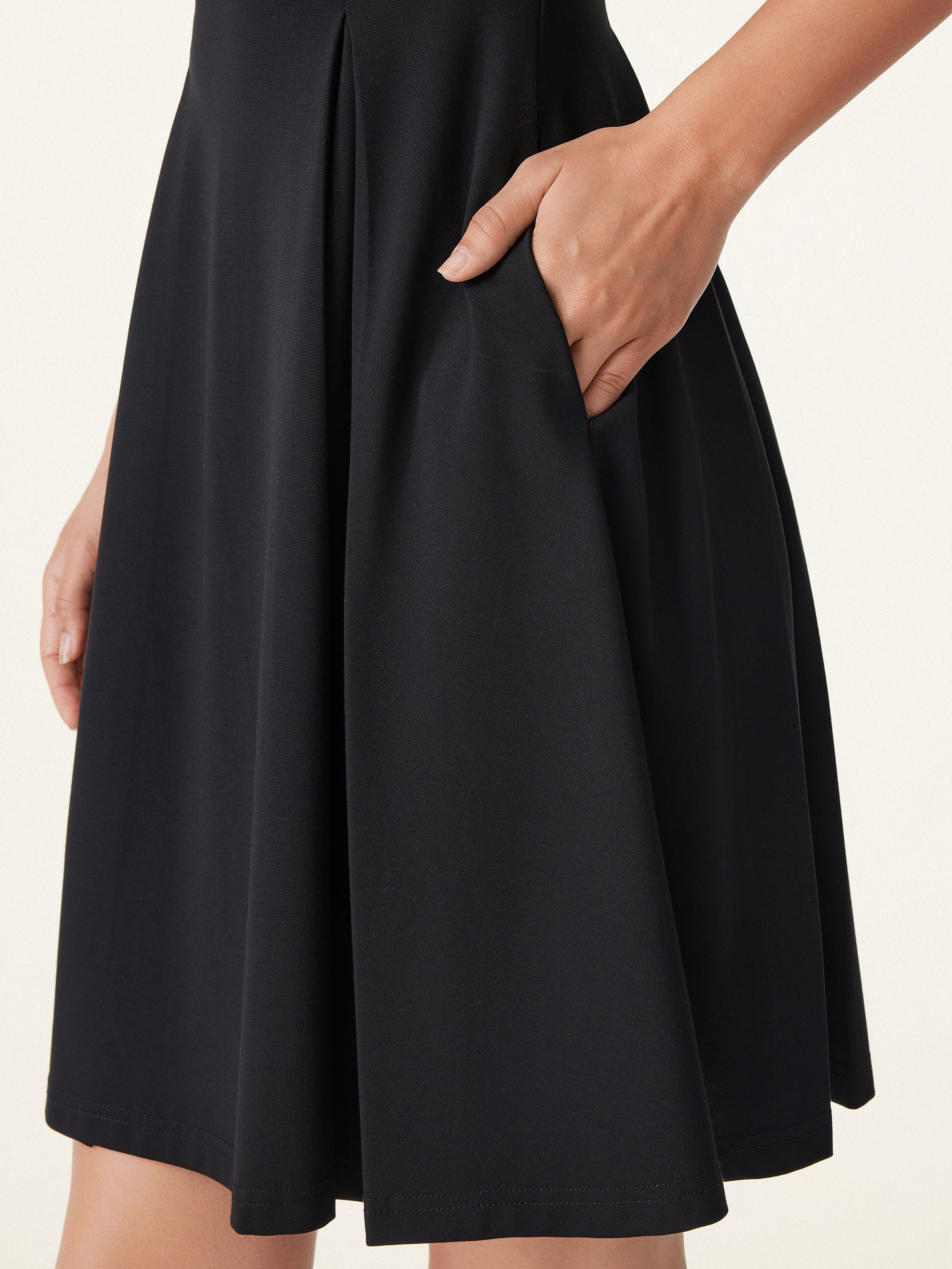 Square Neck Fit-and-flare Mini Brami Dress