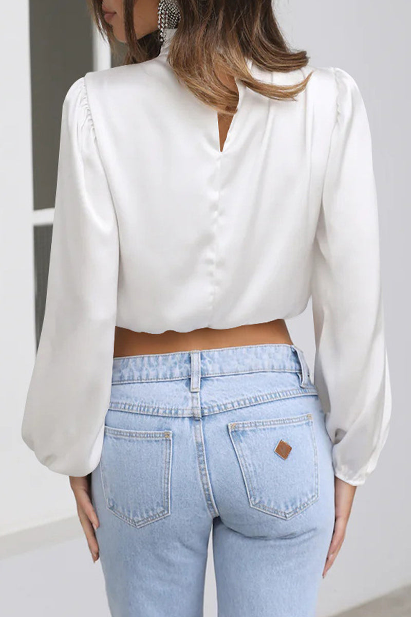 Kaynafashions - Elegant Solid Patchwork Halter Tops