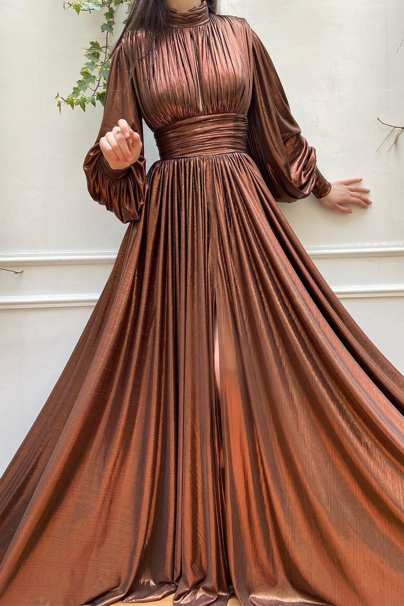 Kaynafashions - Elegant Solid Contrast Princess Dresses(8 Colors)