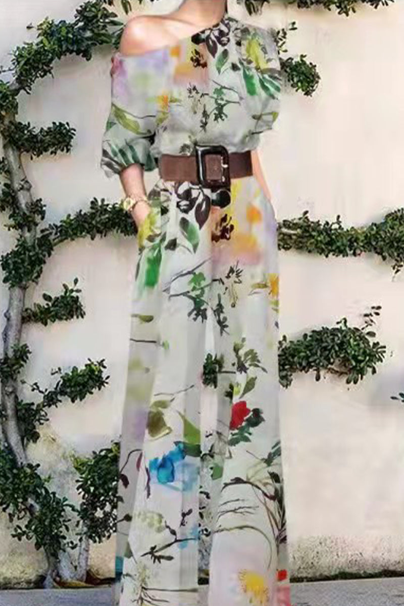 Kaynafashions - Fashion Casual Without Belt One Shoulder Loose Jumpsuits(10 colors)