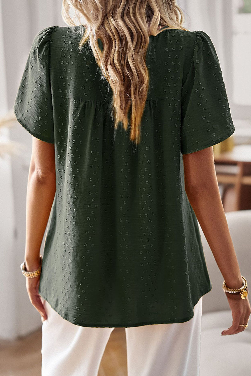 Kaynafashions - Casual Simplicity Solid O Neck Tops