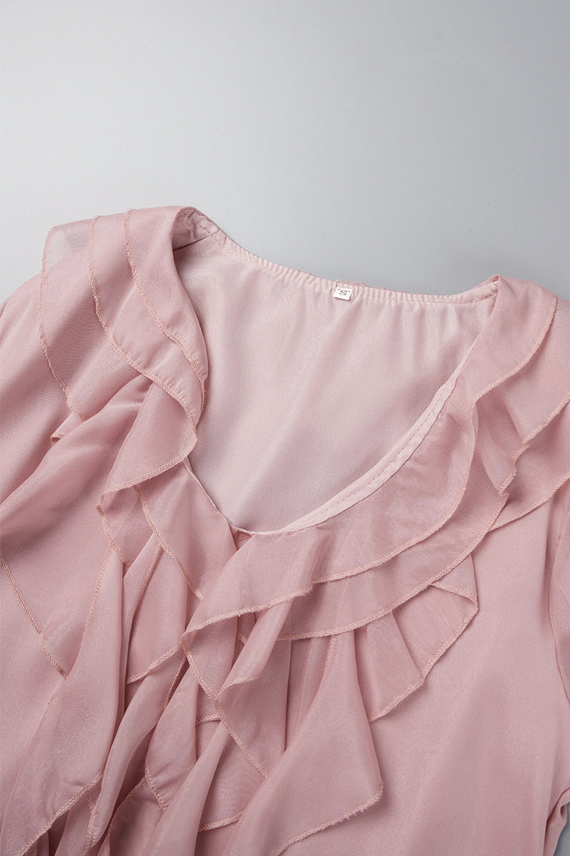 Kaynafashions - Fashion Elegant Solid Patchwork V Neck Princess Dresses