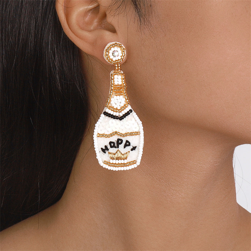 Kaynafashions - Casual Daily Patchwork Sequins Earrings