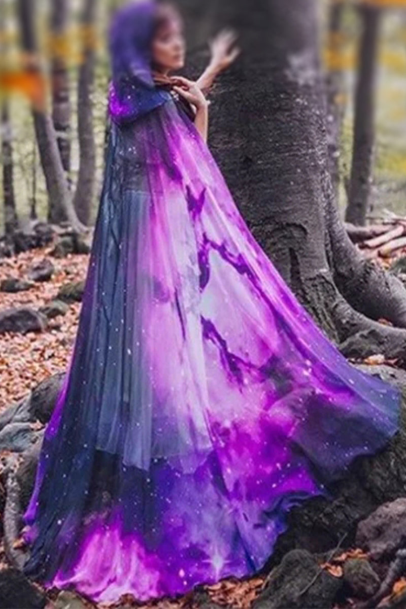 Kaynafashions - Fashion Casual Print Cardigan Hooded Collar Outerwear