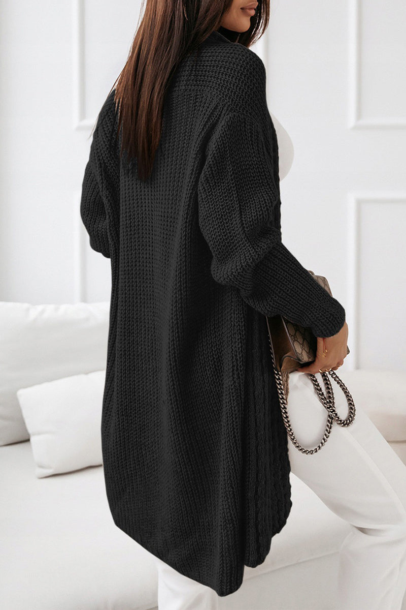 Kaynafashions - Fashion Casual Solid Patchwork Cardigans(5 Colors)