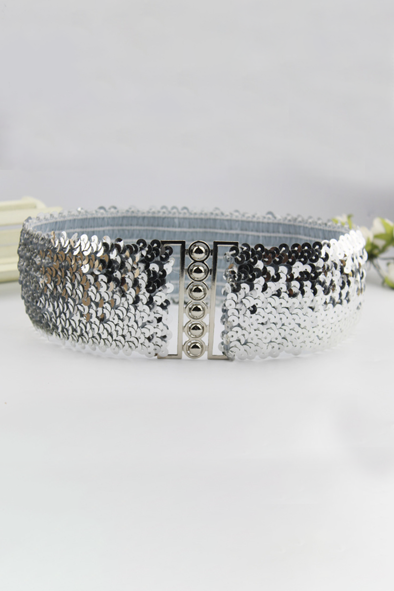 Kaynafashions - Fashion Elegant Solid Patchwork Sequins Belts