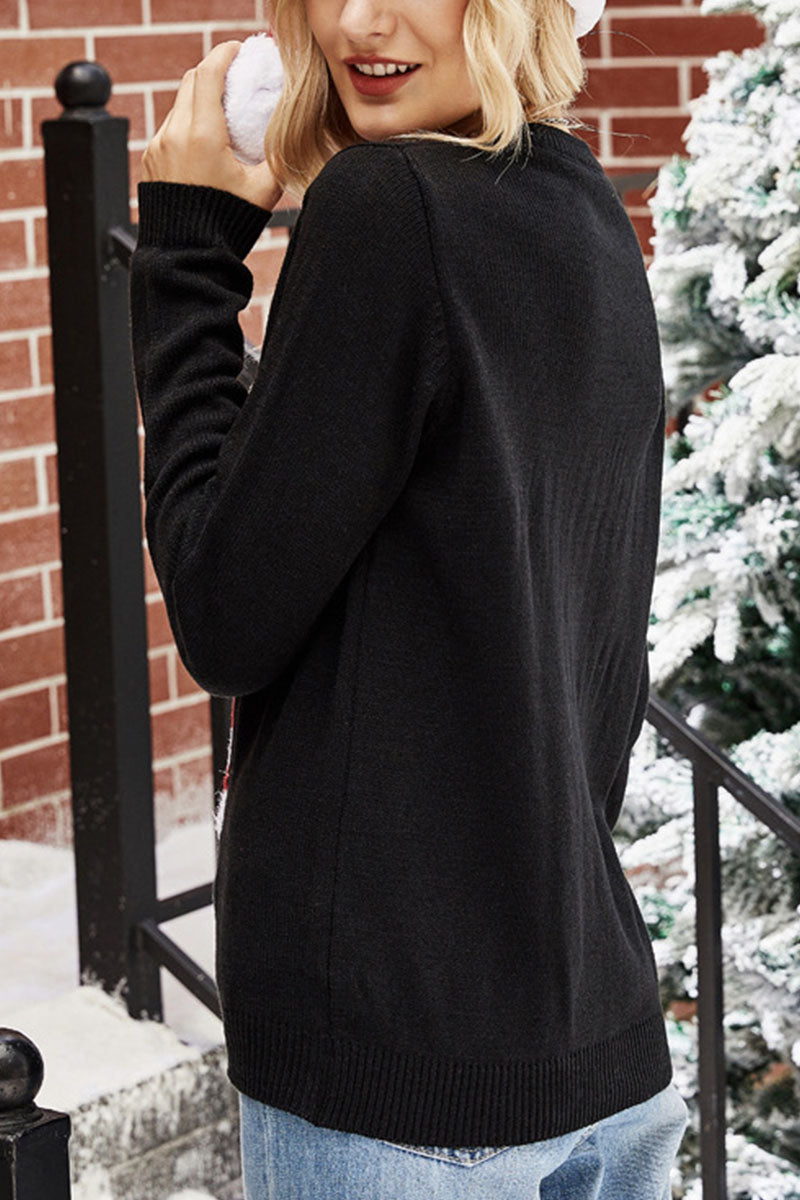 Kaynafashions - Fashion British Style Print Patchwork O Neck Tops