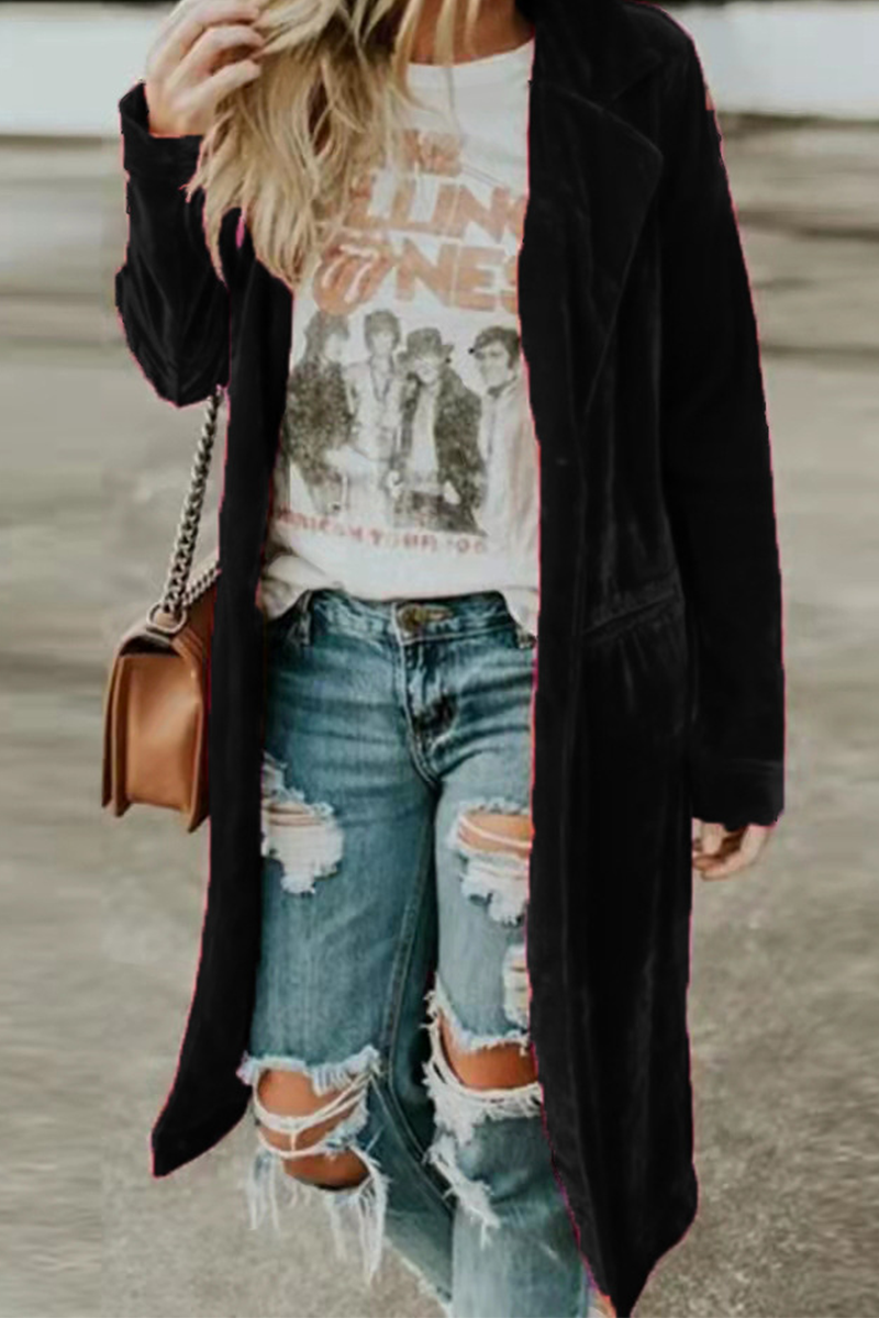 Kaynafashions - Fashion Retro Casual Buttons Outerwear(5 Colors)