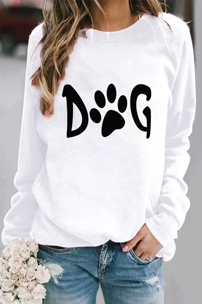 Kaynafashions - Casual Print O Neck Tops