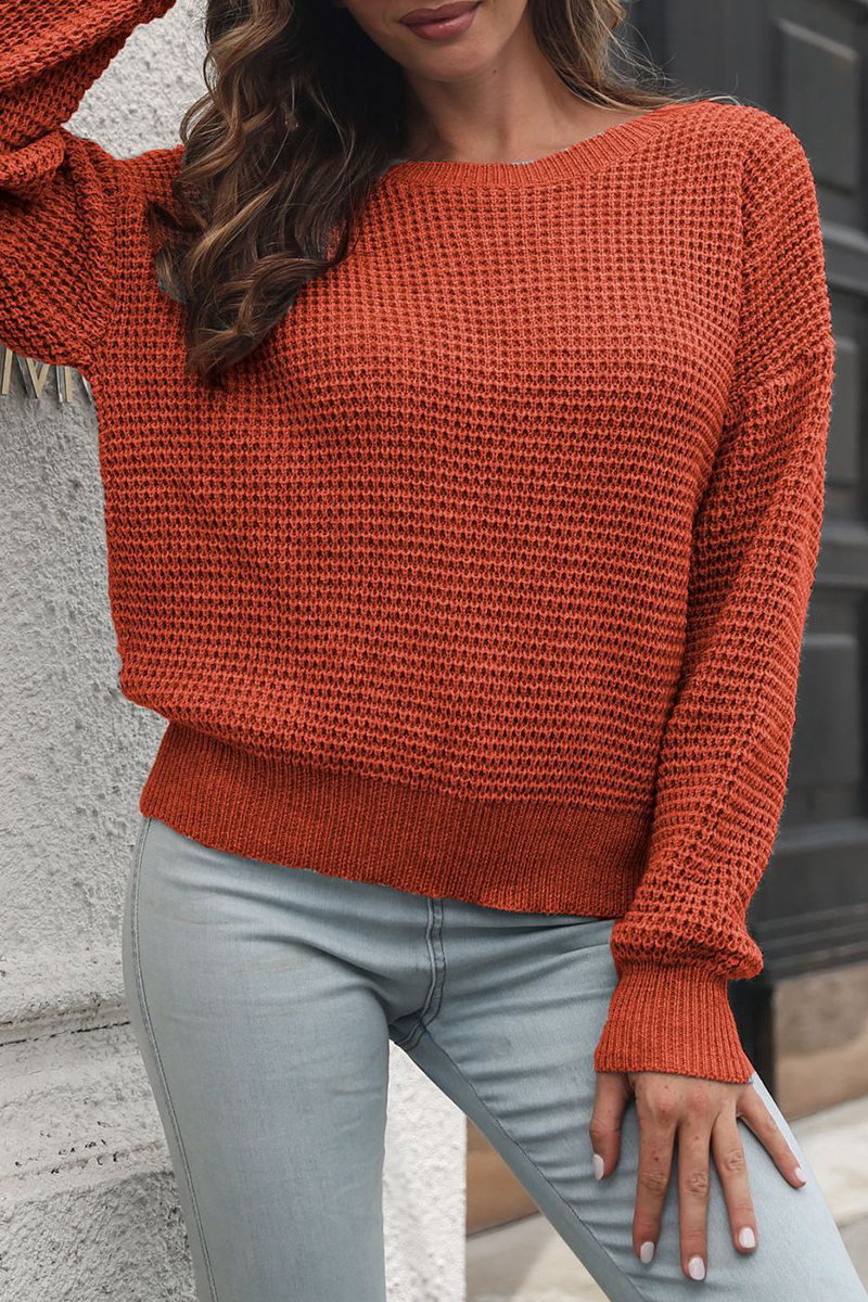 Kaynafashions - Casual Solid Patchwork V Neck Sweaters(3 colors)