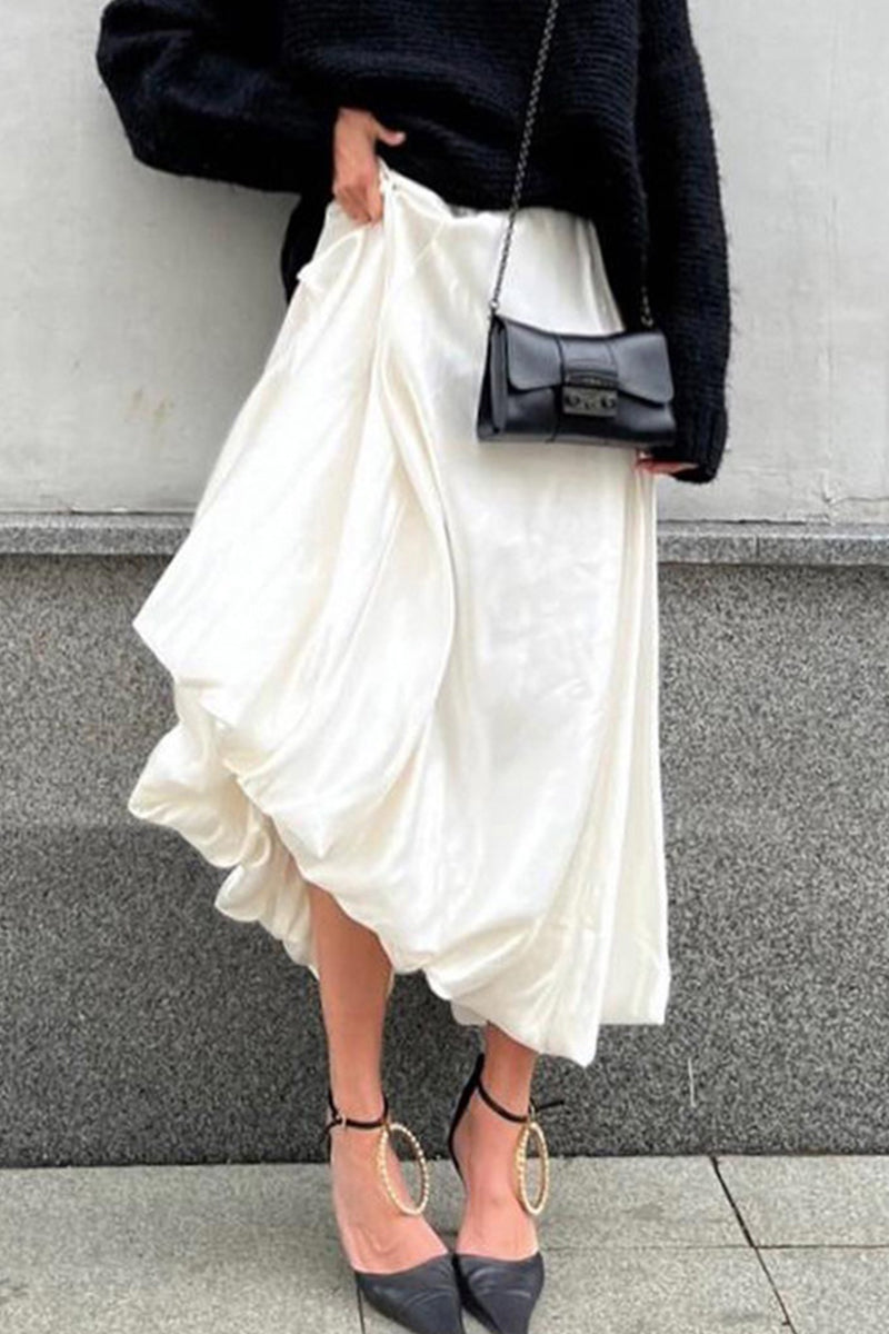 Kaynafashions - Elegant Simplicity Solid Type A Solid Color Bottoms