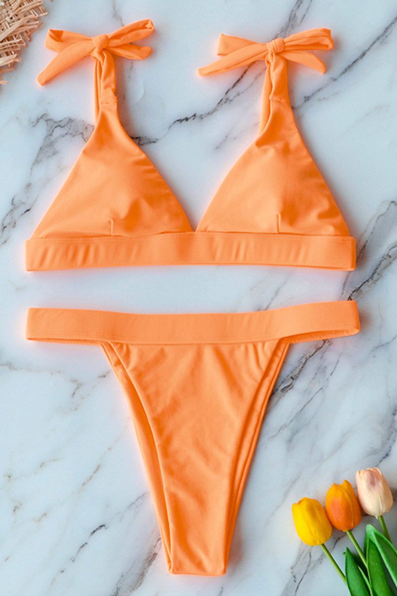 Kaynafashions - Vacation Solid Bandage Swimwears(4 colors)