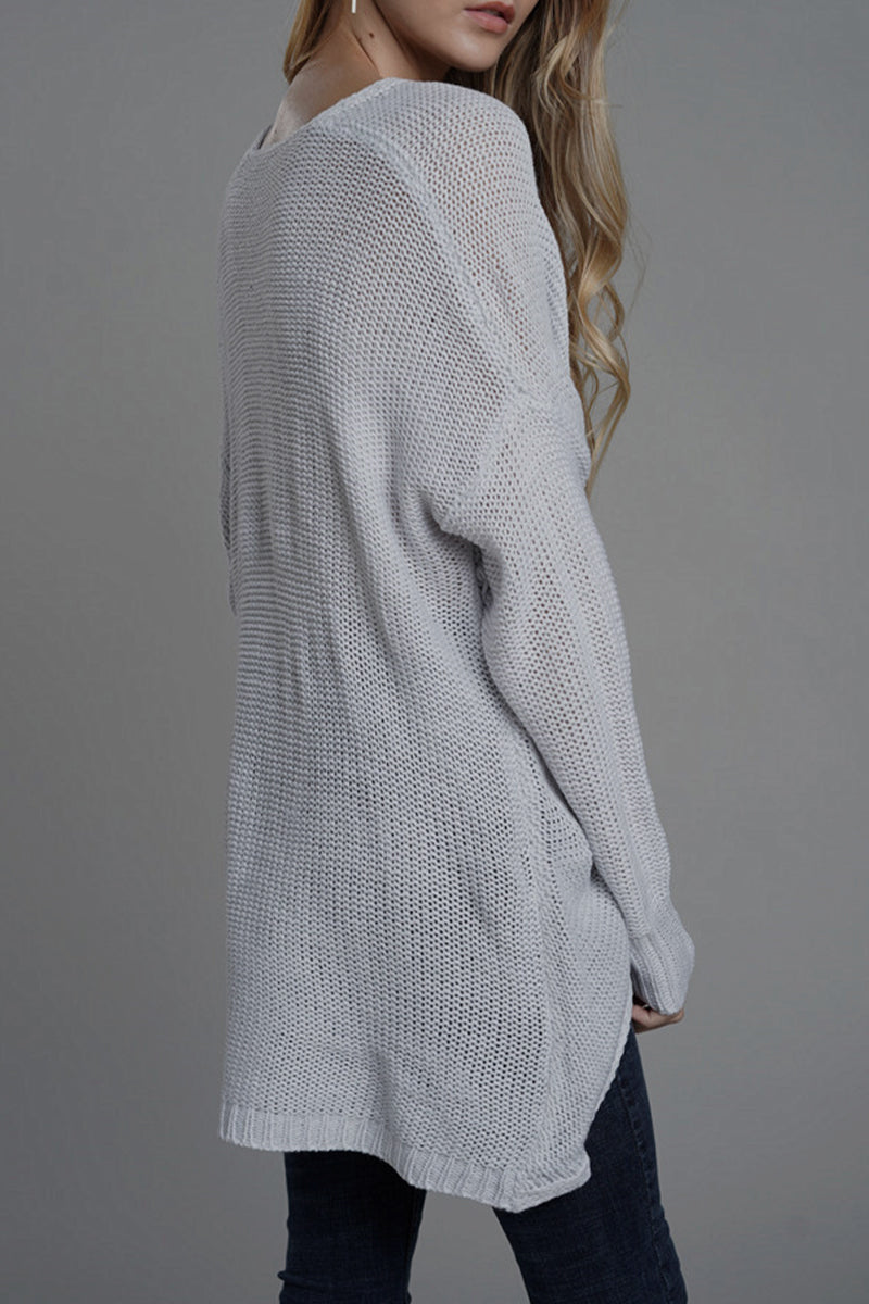 Kaynafashions - Casual Solid Patchwork V Neck Tops