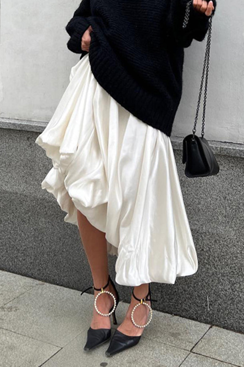 Kaynafashions - Elegant Simplicity Solid Type A Solid Color Bottoms