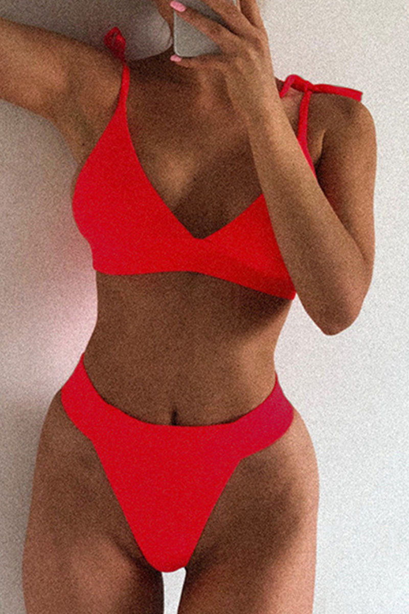 Kaynafashions - Vacation Solid Bandage Swimwears(4 colors)