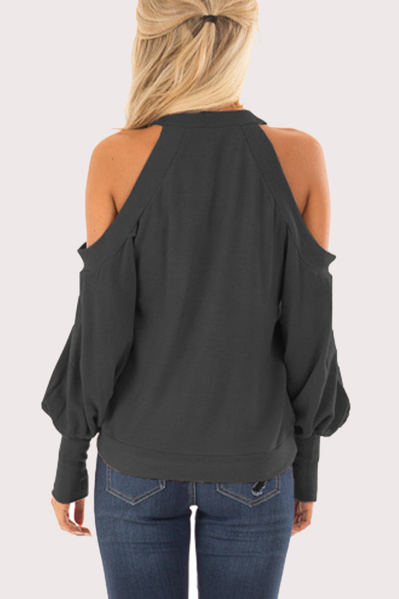 Kaynafashions - Casual Solid V Neck Tops