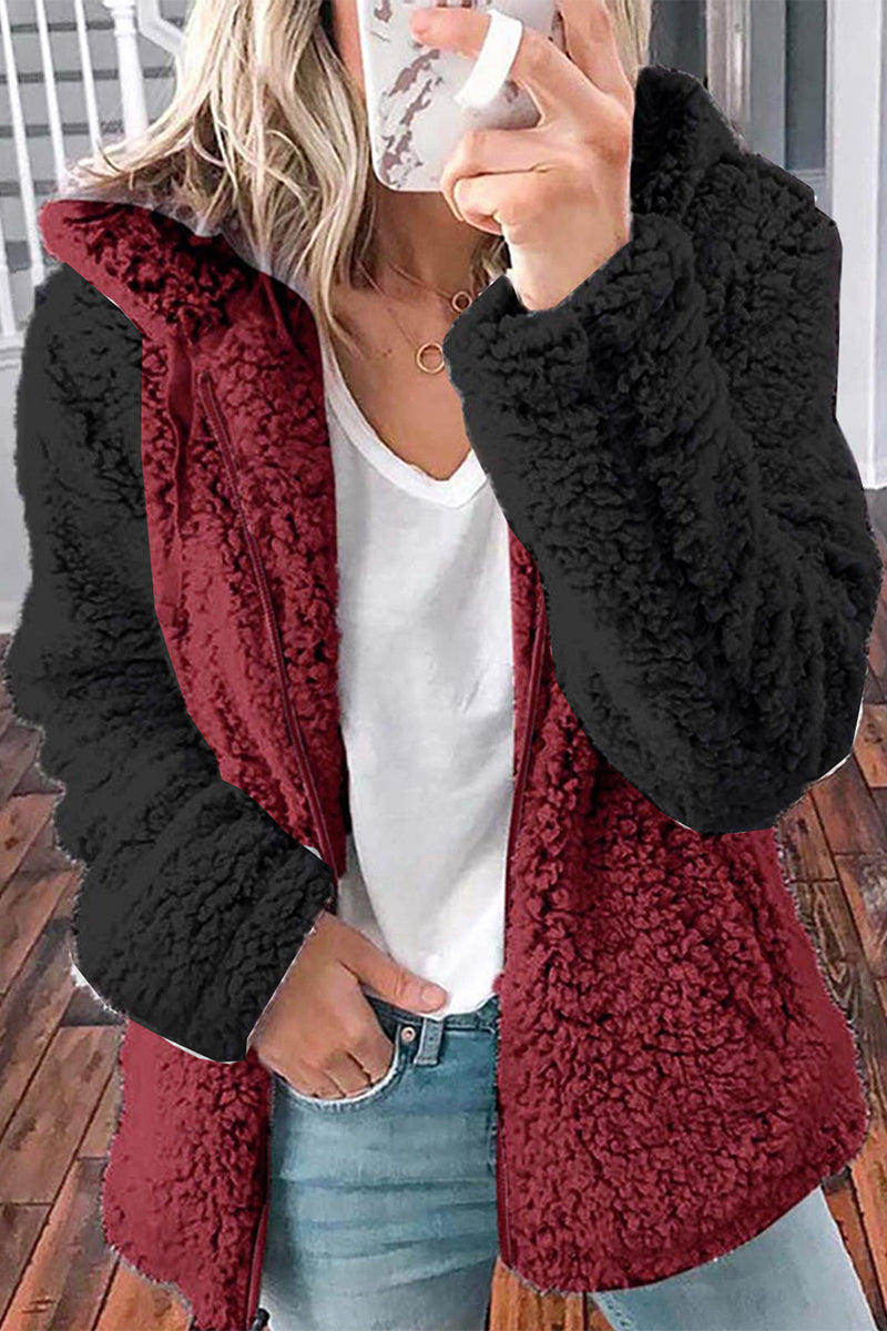 Kaynafashions - Casual Solid Pocket O Neck Outerwear(5 Colors)