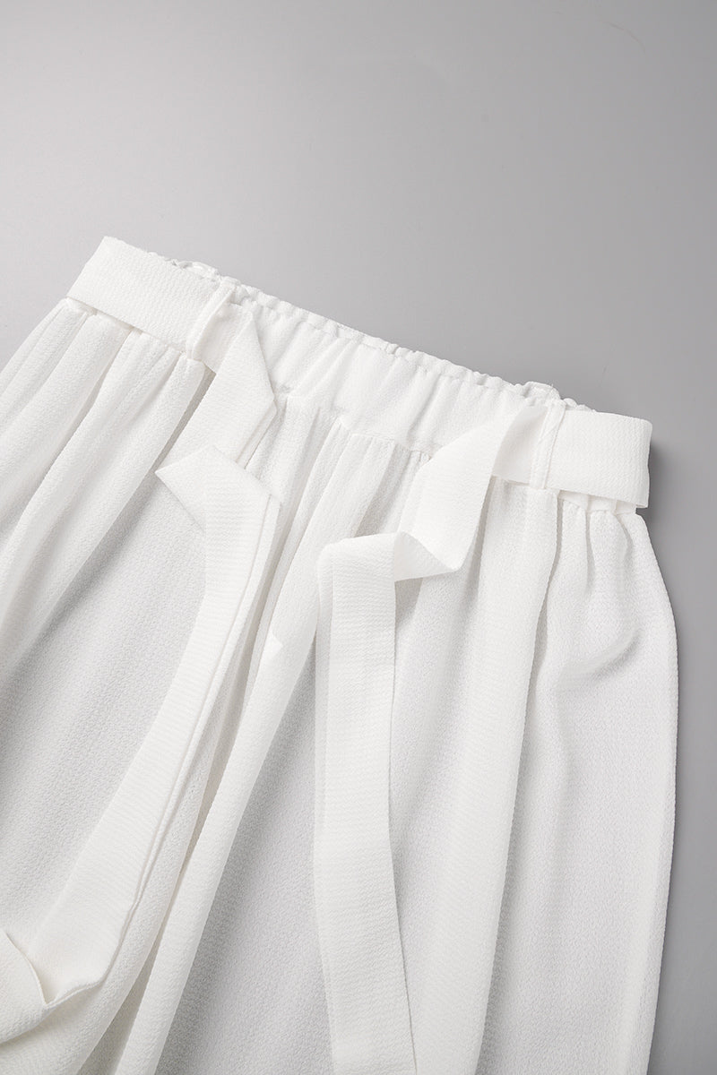 Kaynafashions - Fashion Casual Solid With Belt Strapless Three Pieces(4 colors)