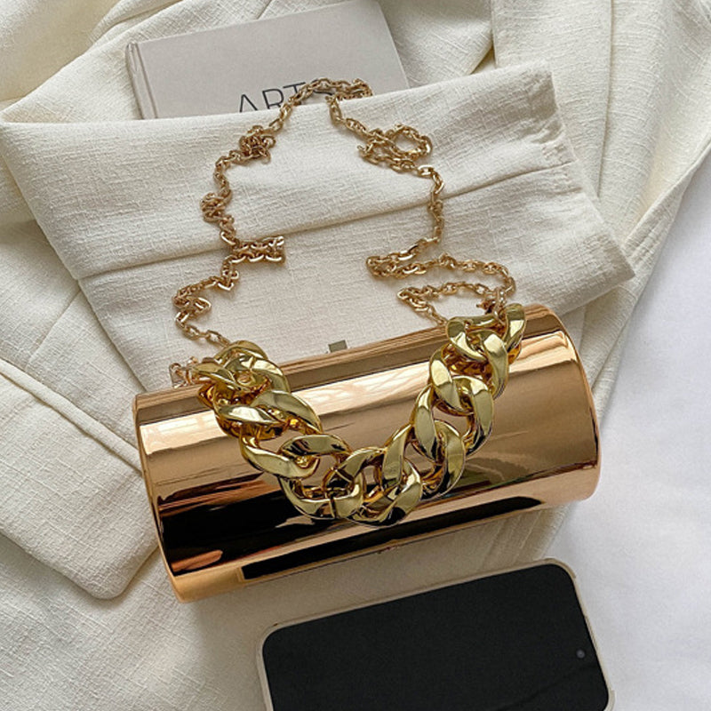 Kaynafashions - Casual Solid Patchwork Chains Bags