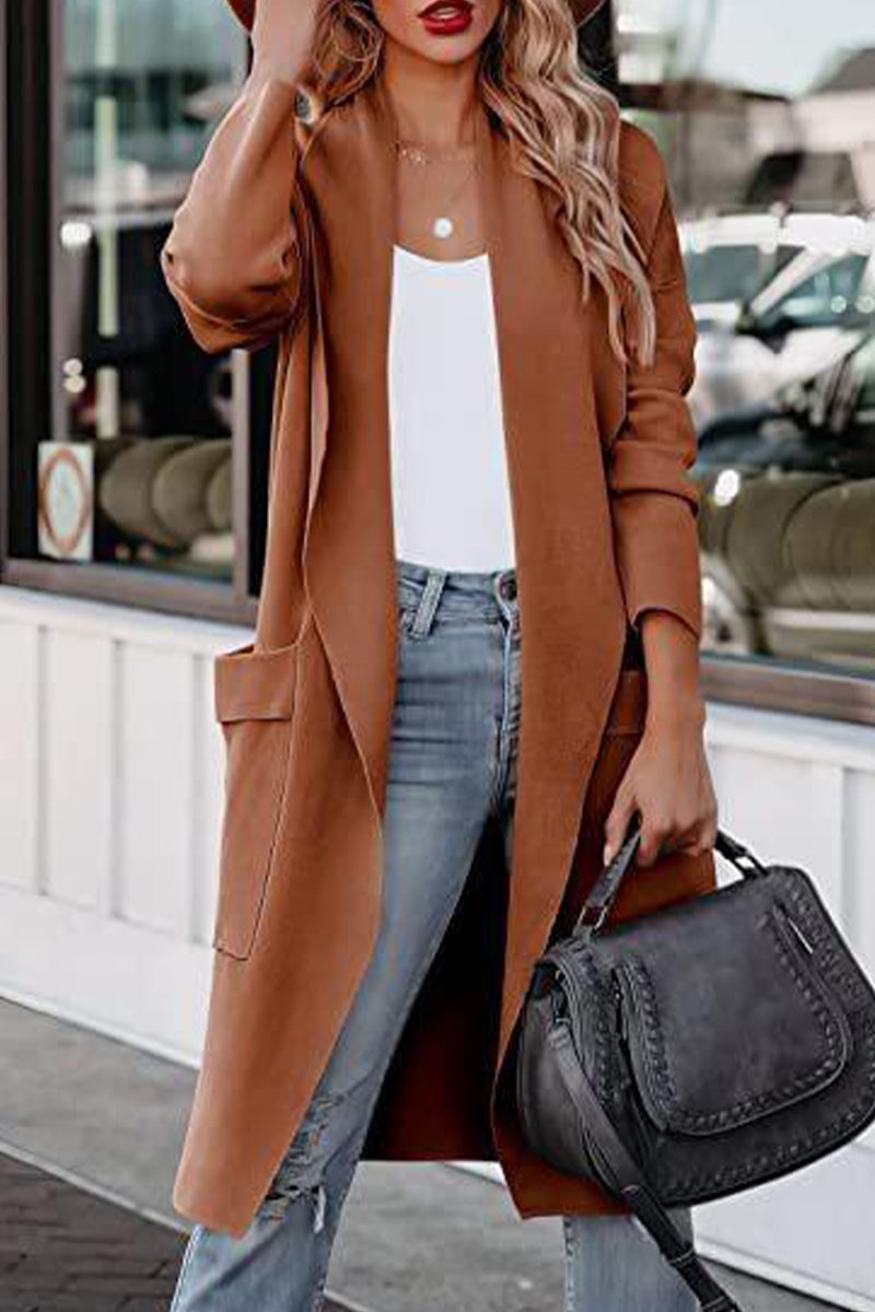 Kaynafashions - British Style Solid Pocket Sweaters(6 Colors)