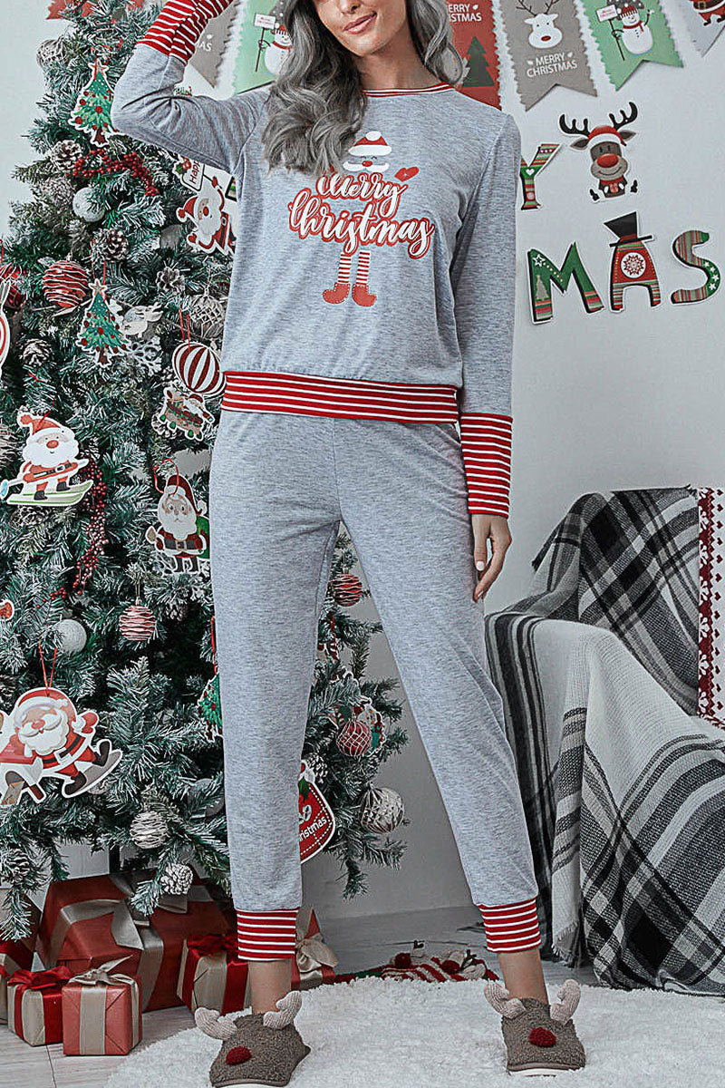 Kaynafashions - Fashion Living Print Patchwork O Neck Two Pieces