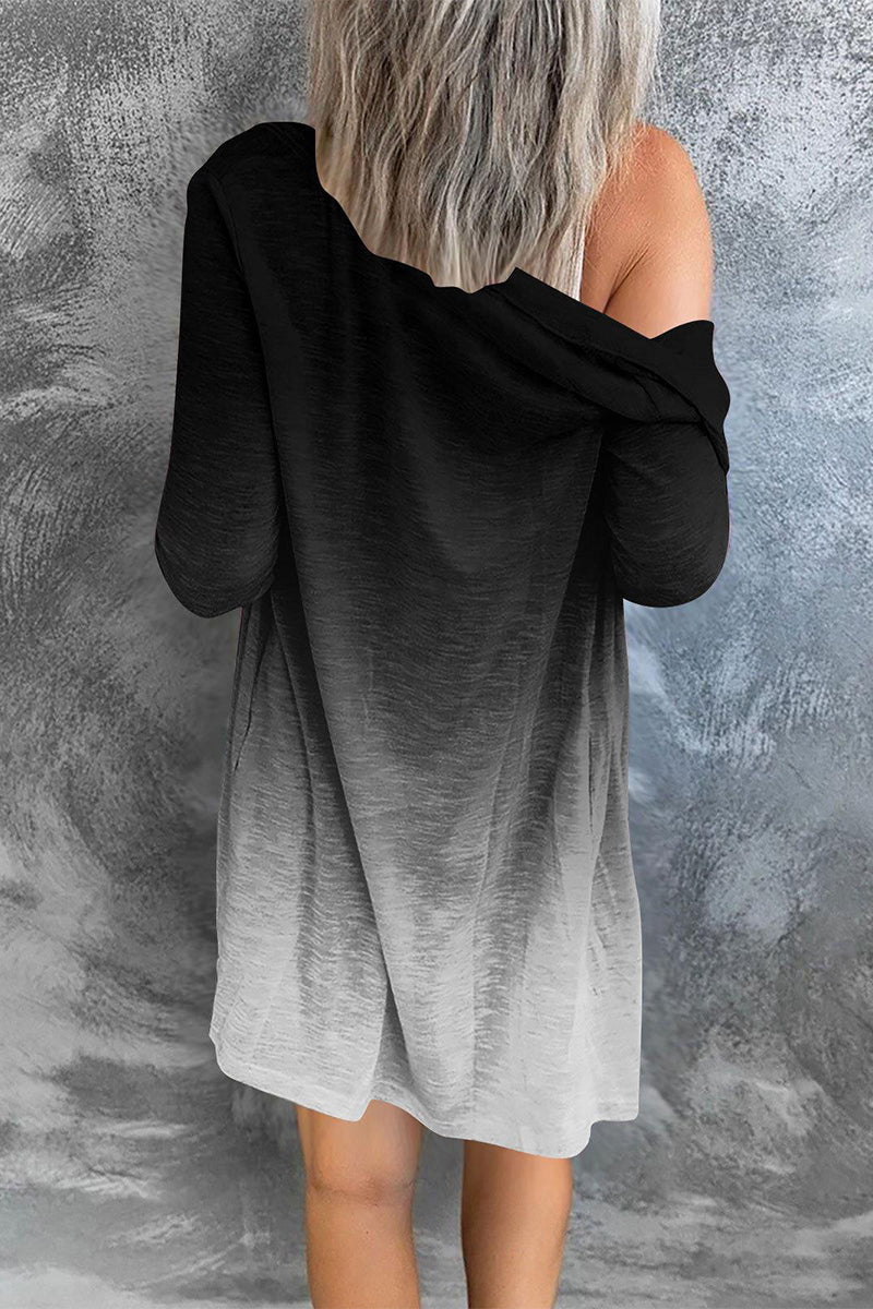 Kaynafashions - Street Print Patchwork Cardigan Collar Outerwear